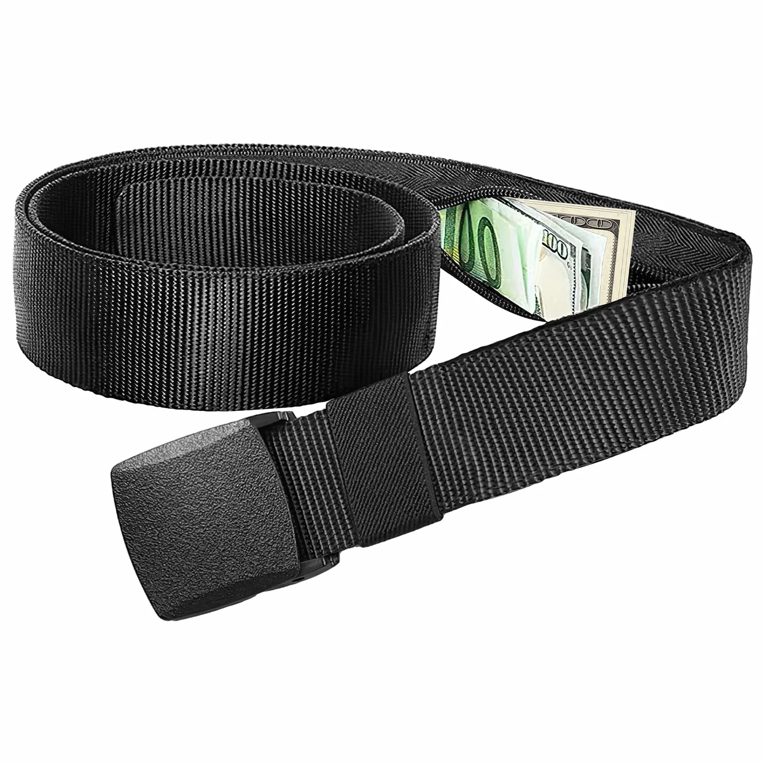 Ceinture de Voyage Porte-Monnaie 120cm Réglable avec Compartiment Secret pour Homme et Femme