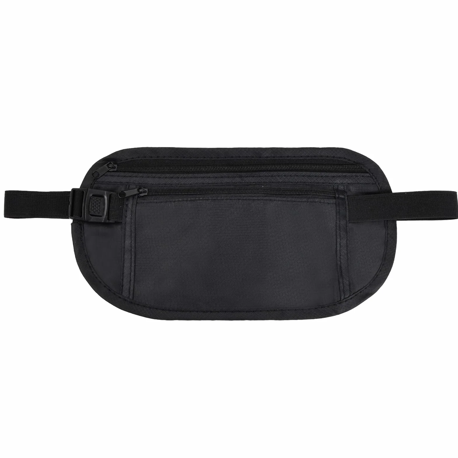 Ceinture Porte-Monnaie Antivol étanche, Sac Banane de Voyage Noir