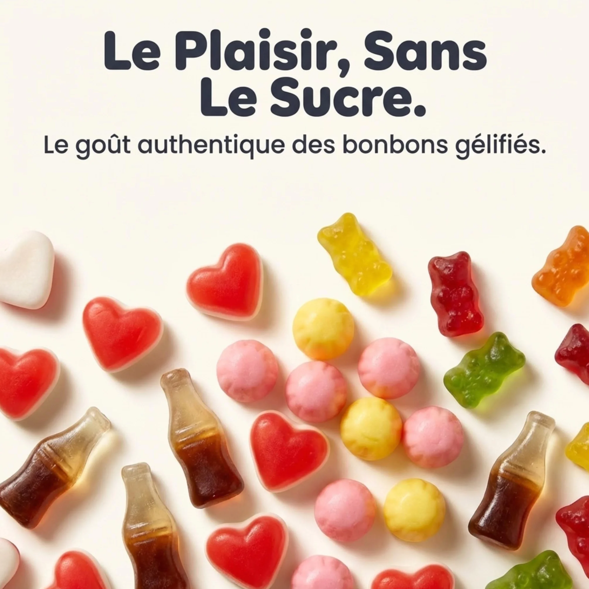 Nordthy Bonbons Gélifiés Sans Sucre 290g – Mélange de Gummies Danois – Oursons, Bouteilles Cola, Cœurs & Mini Gums – Confiserie Faible en Calories