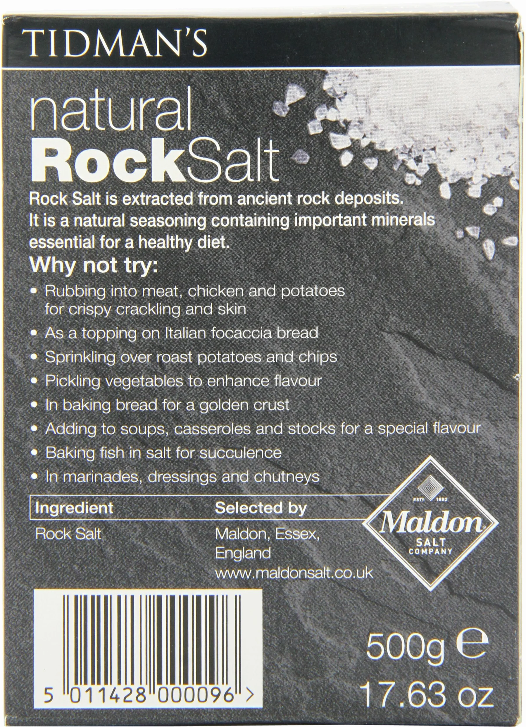 Tidmans | Tidmans Rock Salt | 4 X 500G