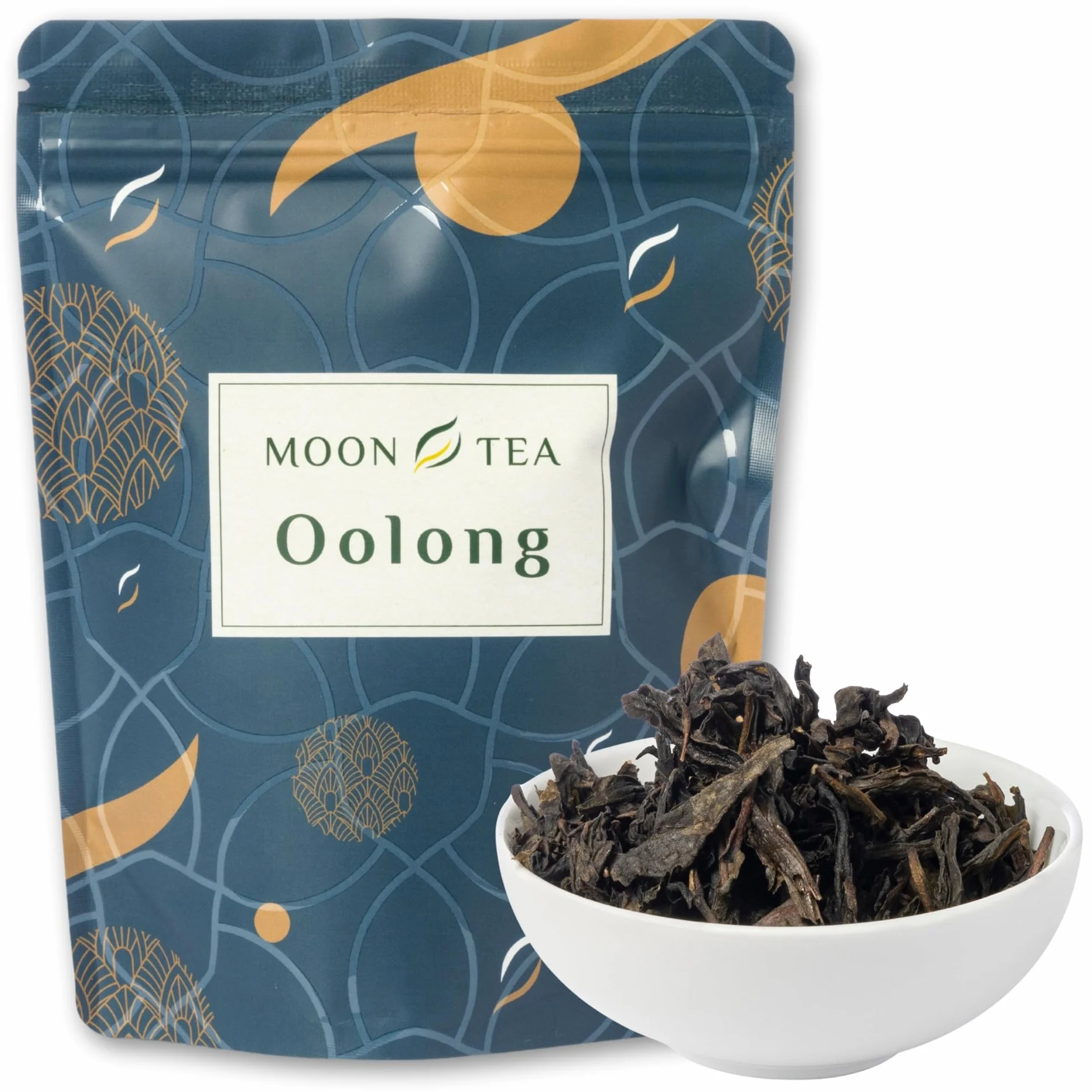 MoonTea | Thé Oolong Da Hong Pao - 50 g | Thé Chinois en Feuilles | Semi-Oxydation - Torréfaction Traditionnelle - Notes d’Orchidée et Minérales - Emballage Thermoscellé