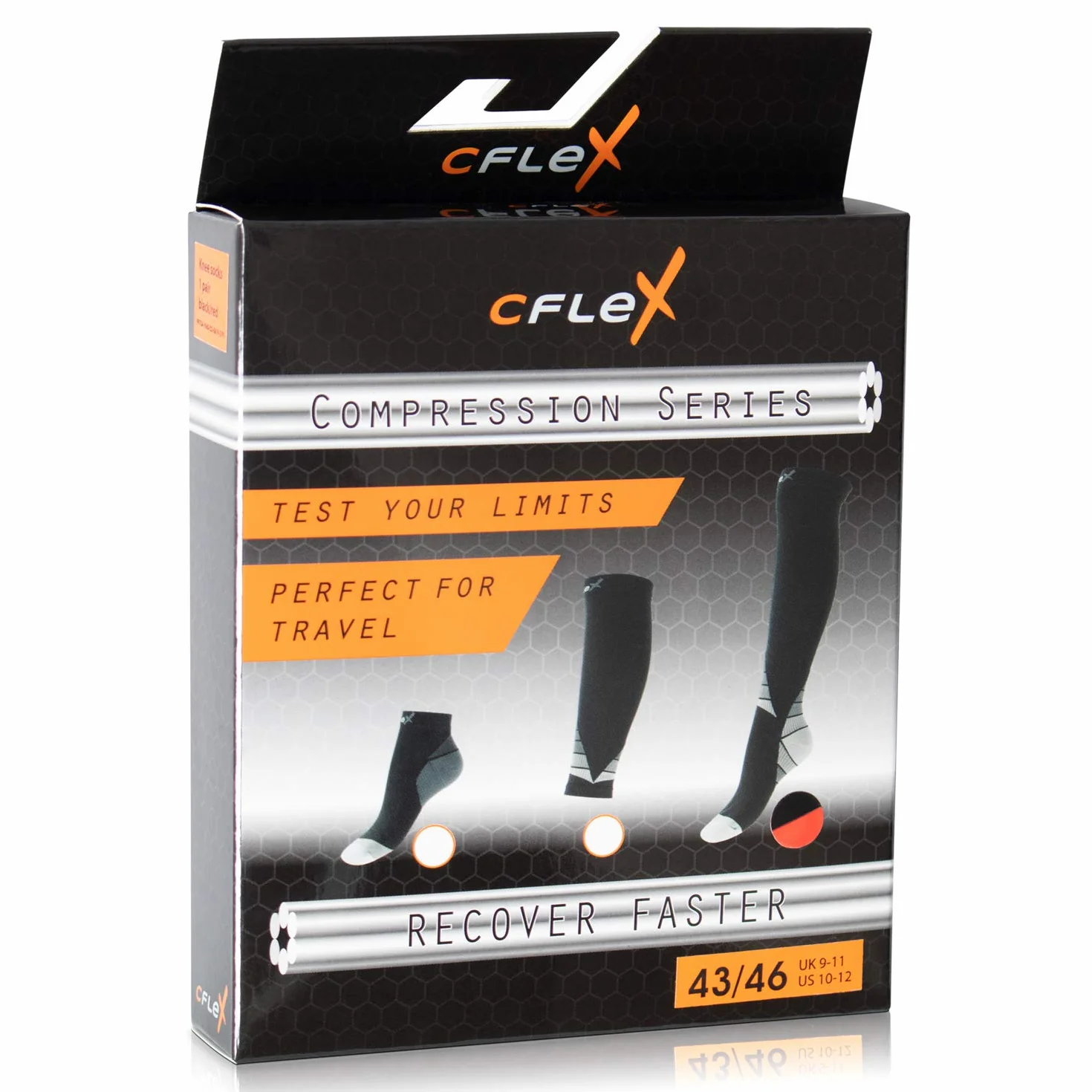 CFLEX Manchette de compression de sport homme femme 1 paire