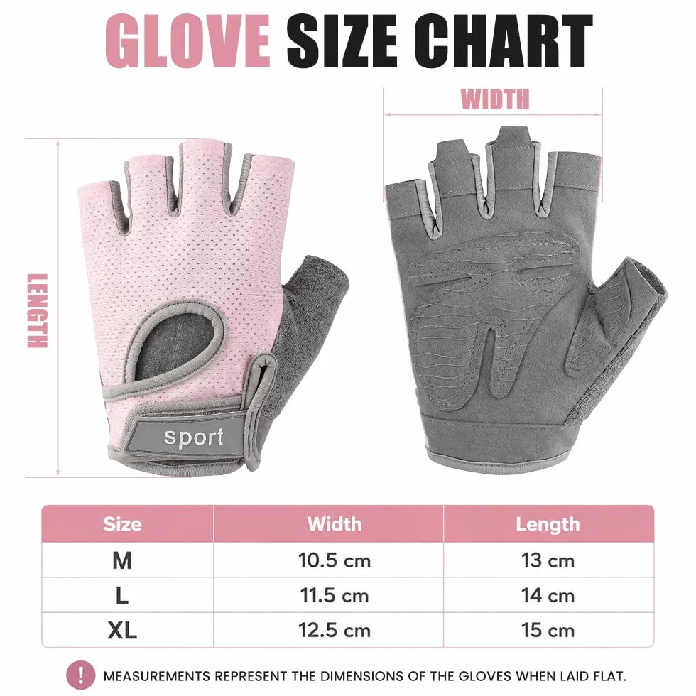 Gants de Cyclisme Homme Femme VTT Demi-Doigts Unisexe Mitaine Velo Gel Rembourré Antidérapant Respirants Absorbant Chocs Été MTB