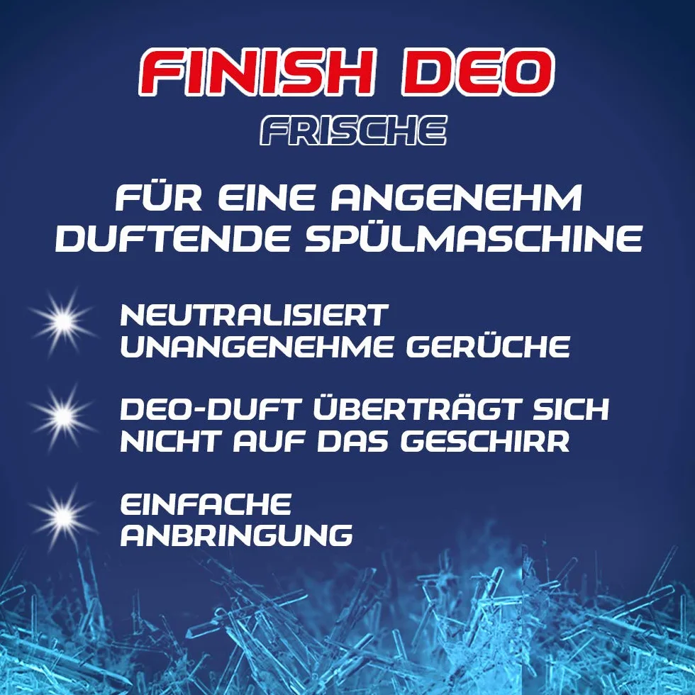 Finish Lot de 5 désodorisants anti-odeurs pour lave-vaisselle