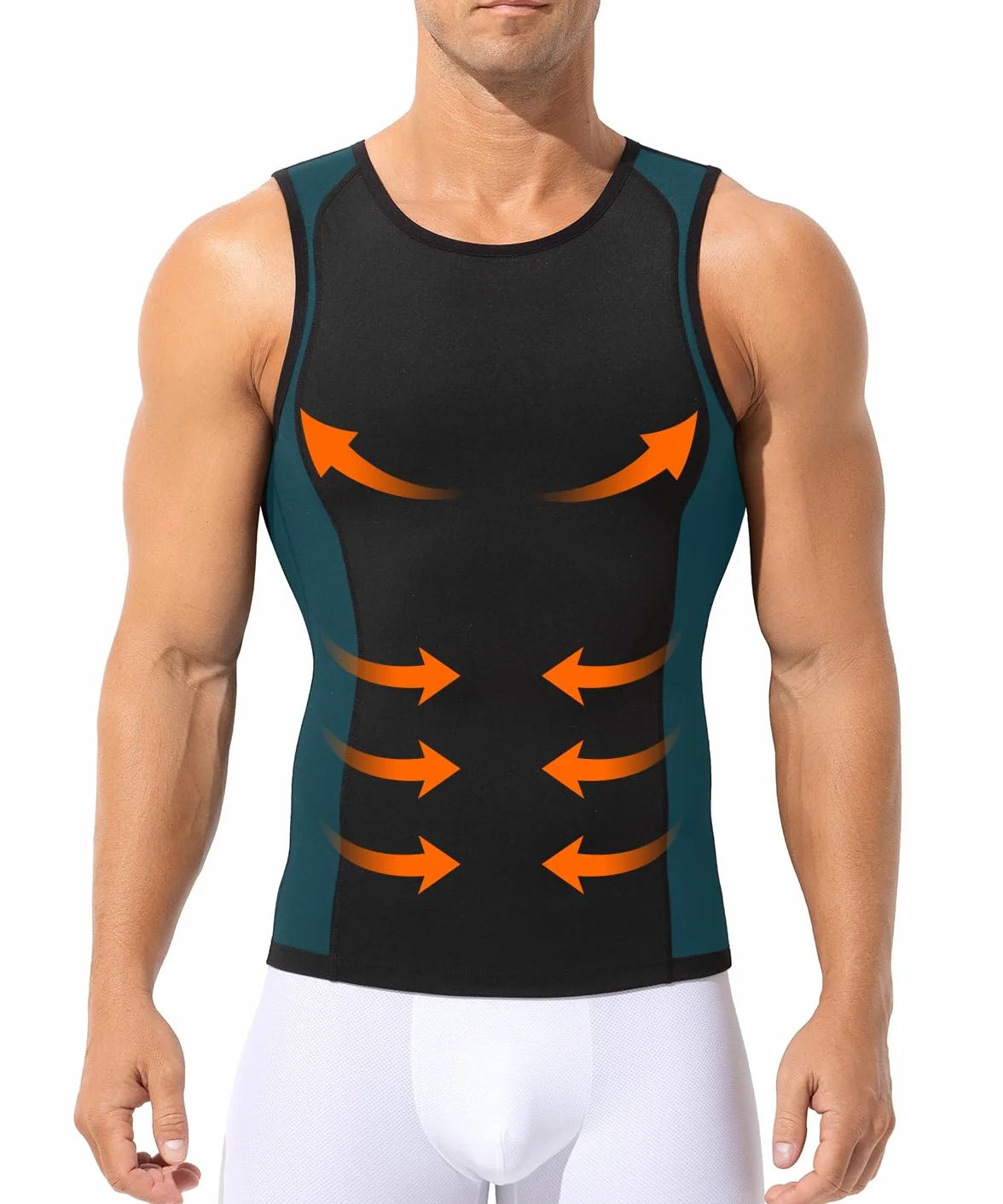 Arjen Kroos Débardeur de Compression Homme Gaine Ventre Plat Body Shaper sans Manche