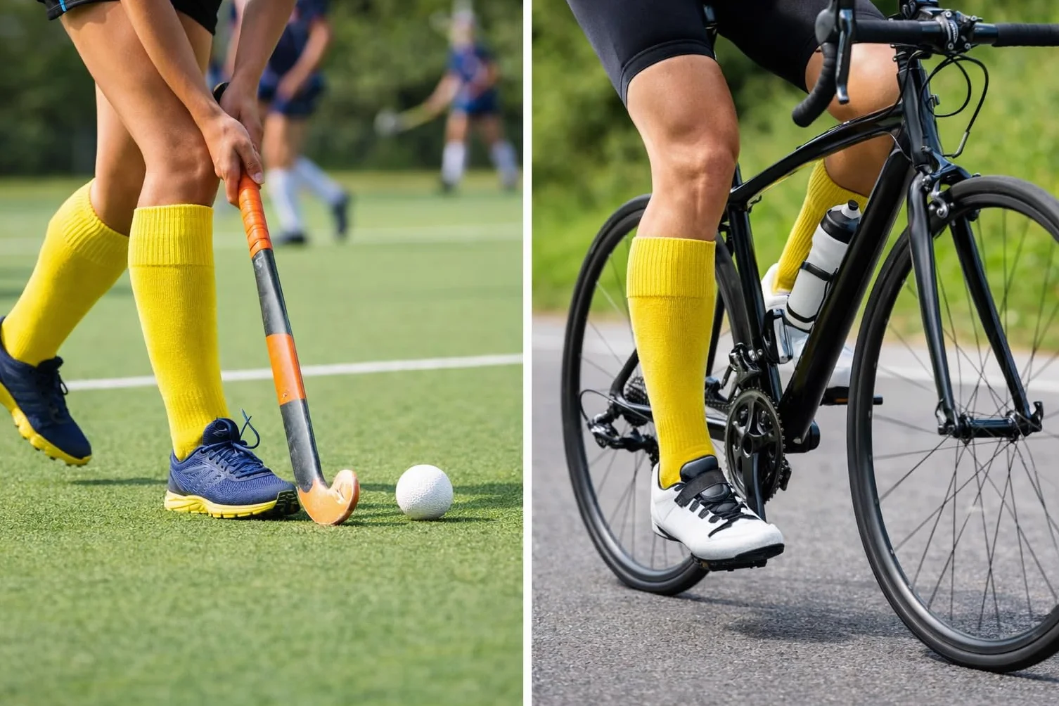 1STLY PHYSIQUE Chaussettes montantes anti-transpiration enfant Taille 32-37