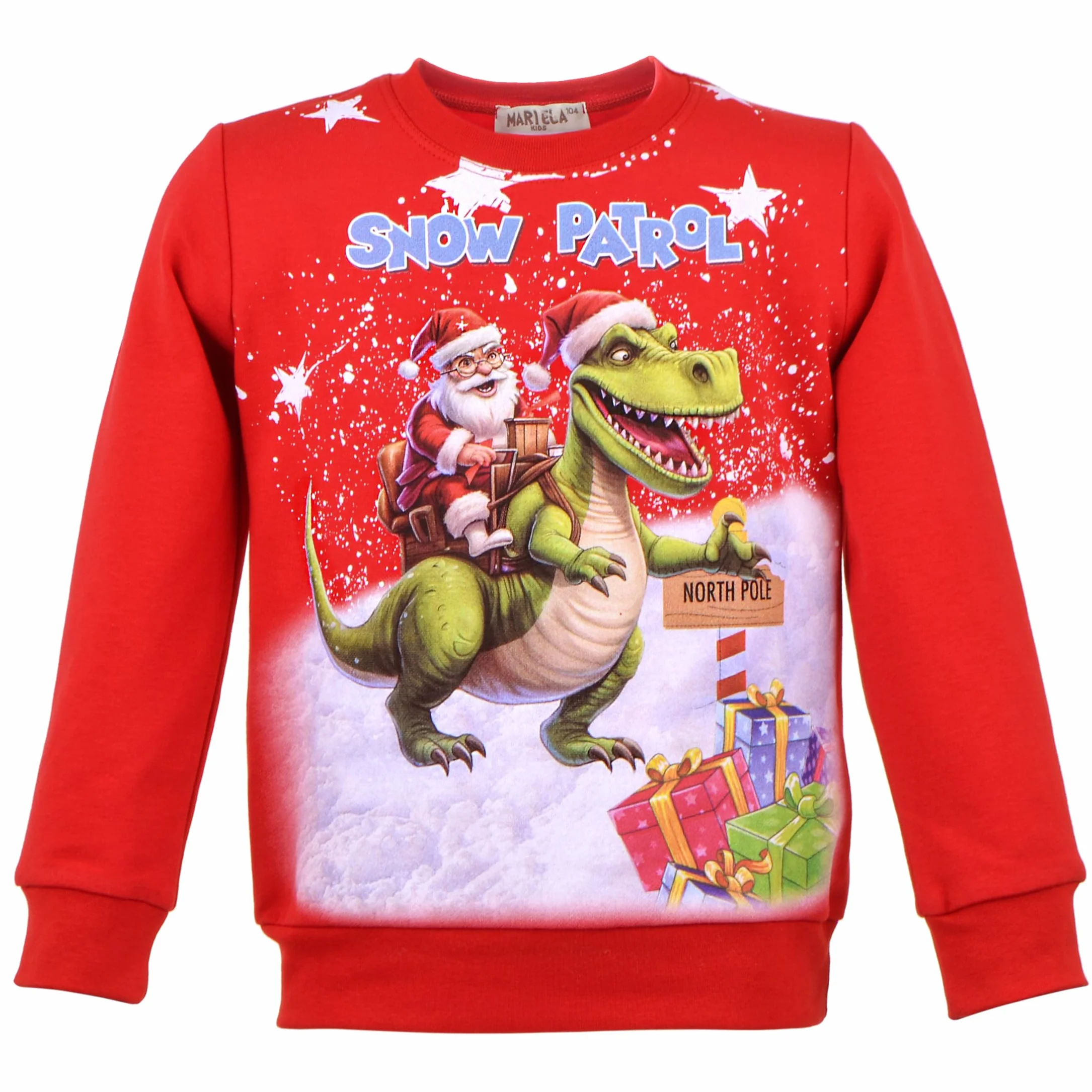 Pull de Noël Enfant Sweatshirt Garçon Fille Rudolph Coton