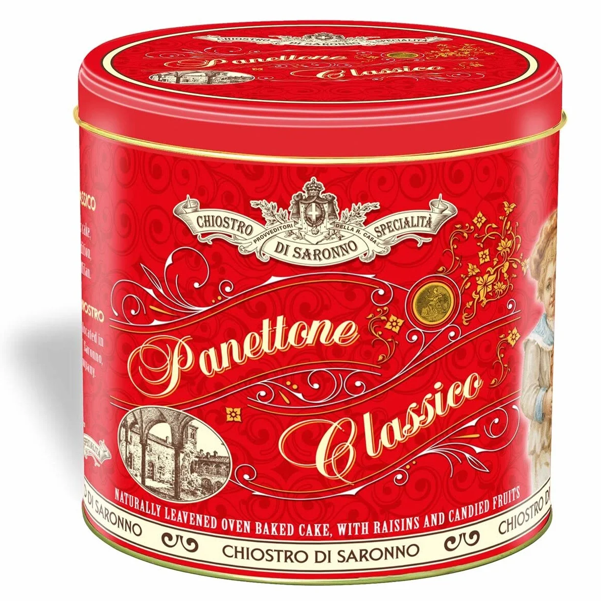 Lazzaroni Chiostro Di Saronno Panettone italien de Milan classique – 1 kg