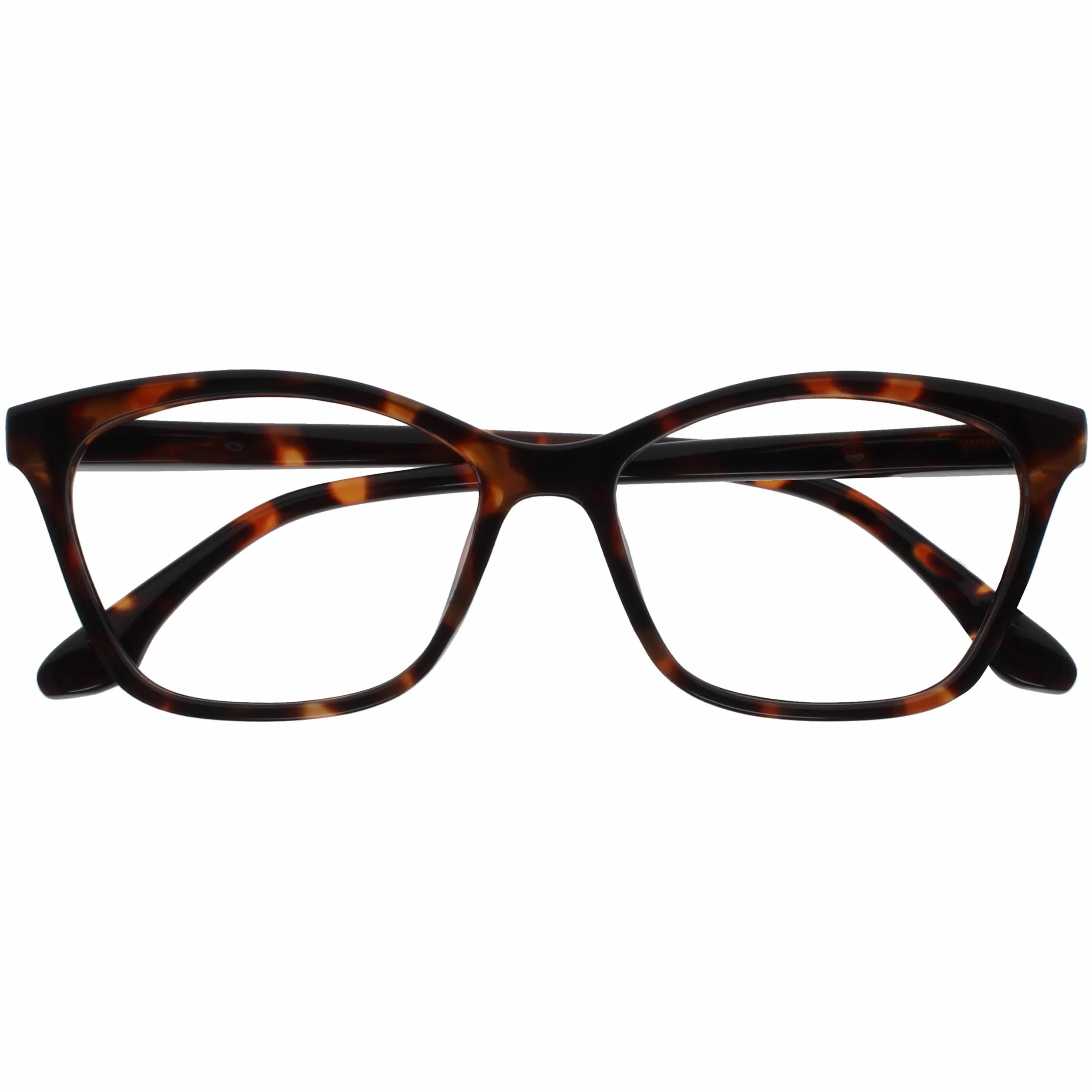 OPULIZE KAT Lunettes de Lecture Monture Œil-de-Chat Marron Brillant Écaille de Tortue +1.50