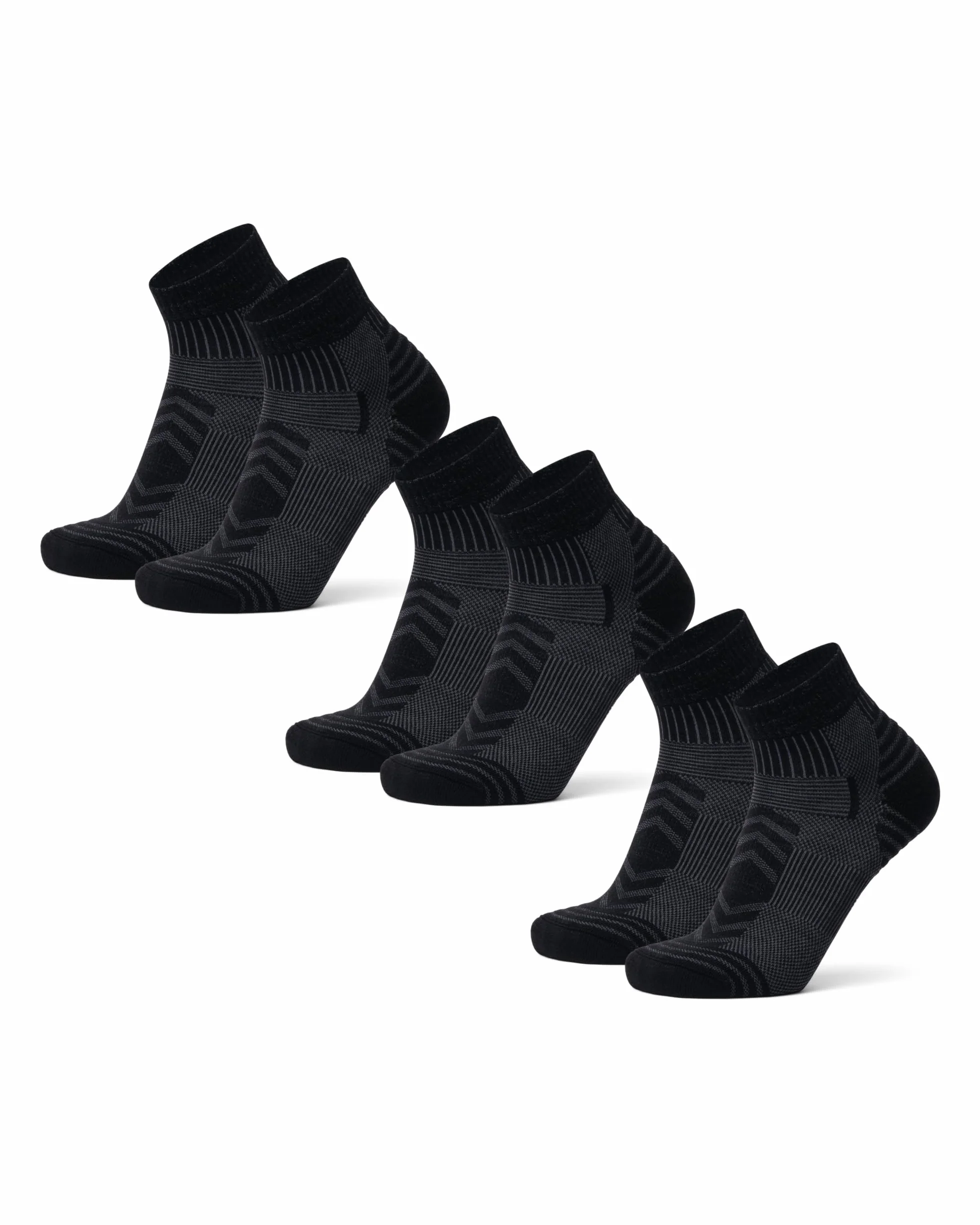 DANISH ENDURANCE Chaussettes de Randonnée en Laine Mérinos Légères, Anti-blister, Lot de 3