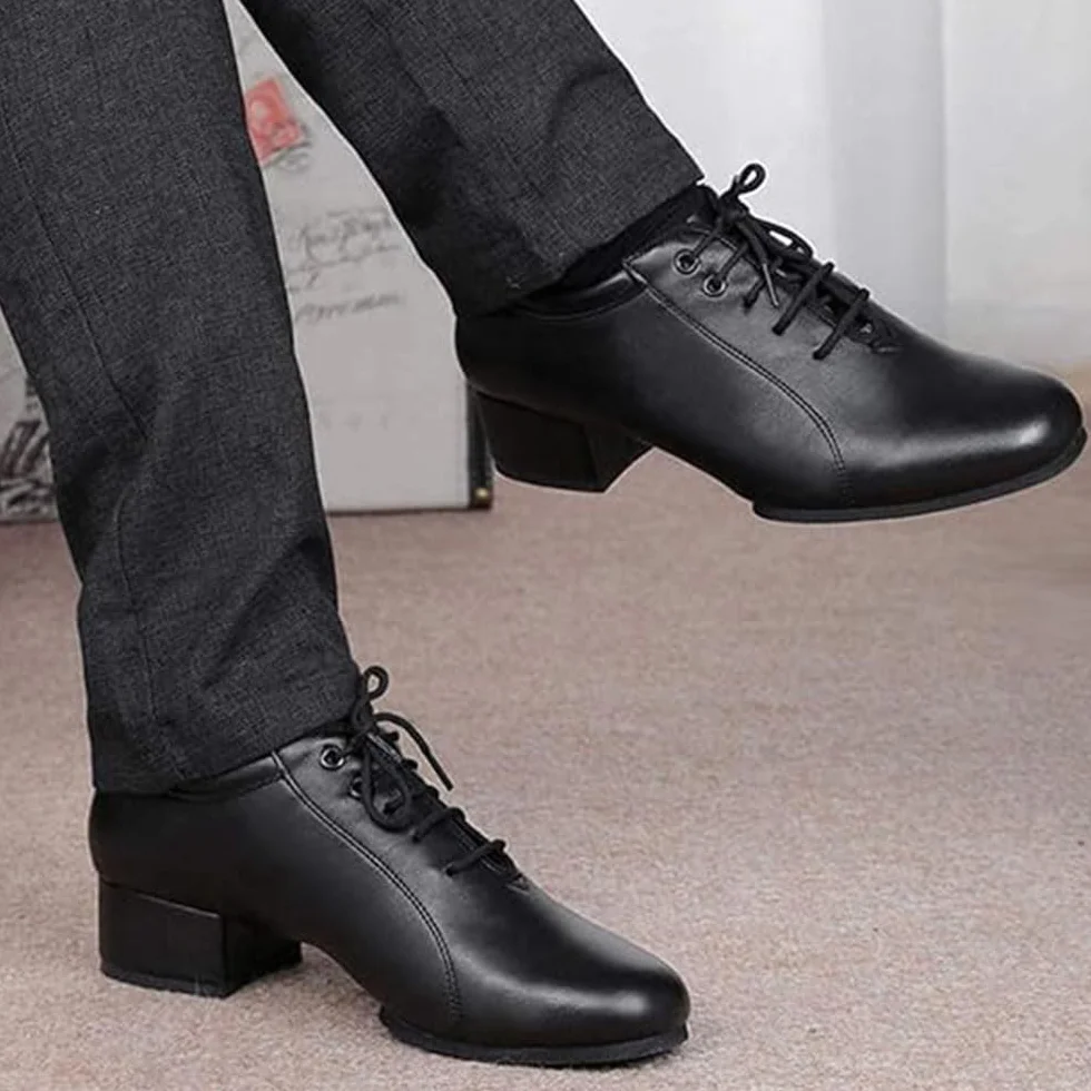 Chaussures de Danse en Cuir pour Hommes Salle de Bal & Latine
