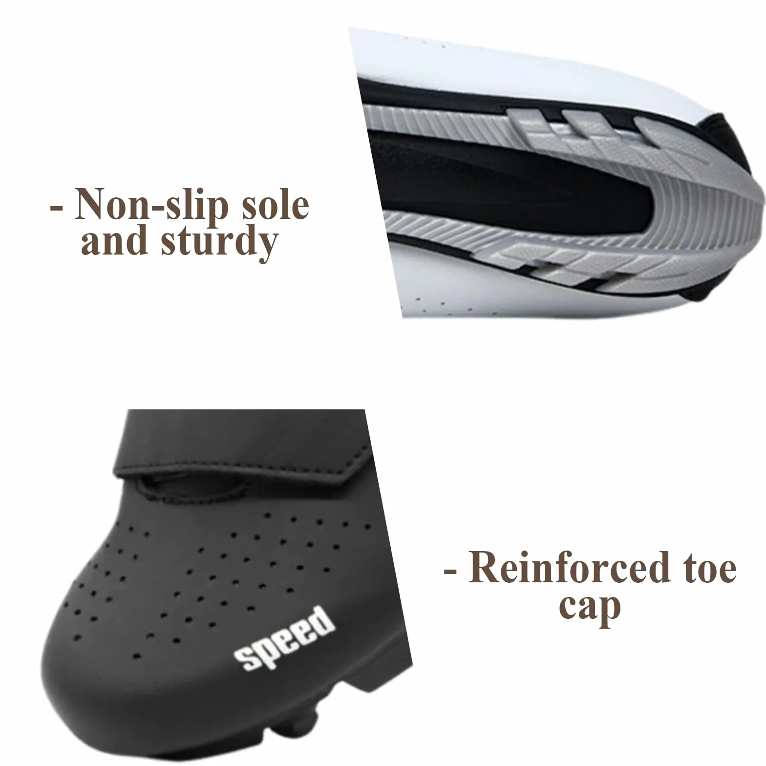 Surwin Chaussures Cyclisme VTT, Chaussure Velo SPD Respirant Antidérapant Homme Femme EU 36-47