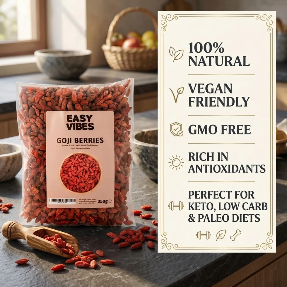 Easy Vibes - Baies de Goji Naturelles (350g) - Séchées