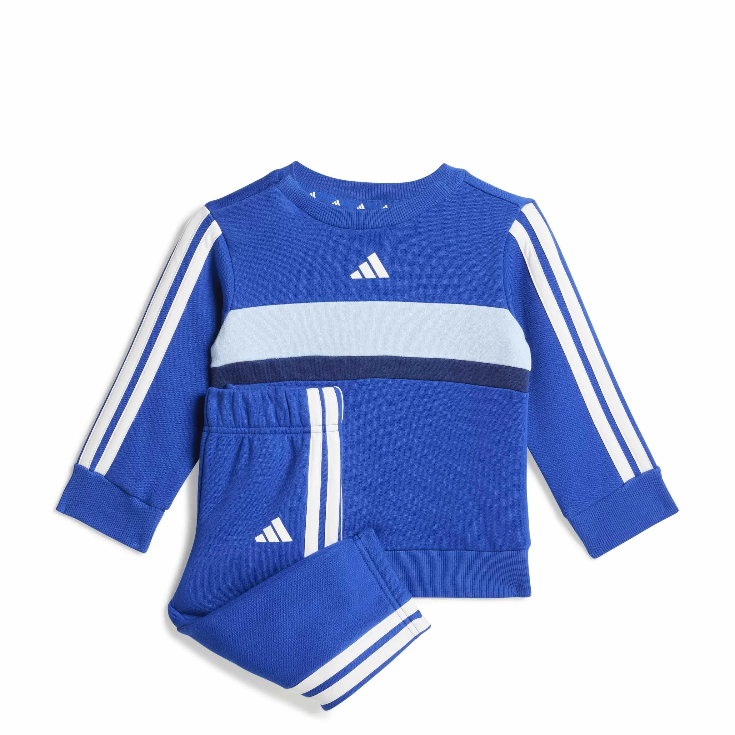 Adidas Seasonal Essentials Tiberio 3 Stripes Fleece Crew Set Survêtement Mixte bébé