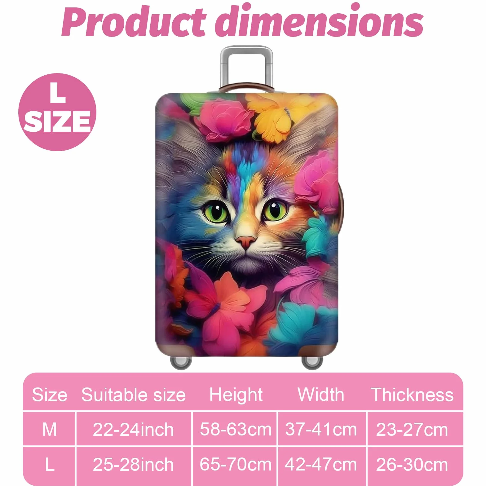 Housse de Protection Valise Élastique Anti-rayures Couverture Bagage Voyage