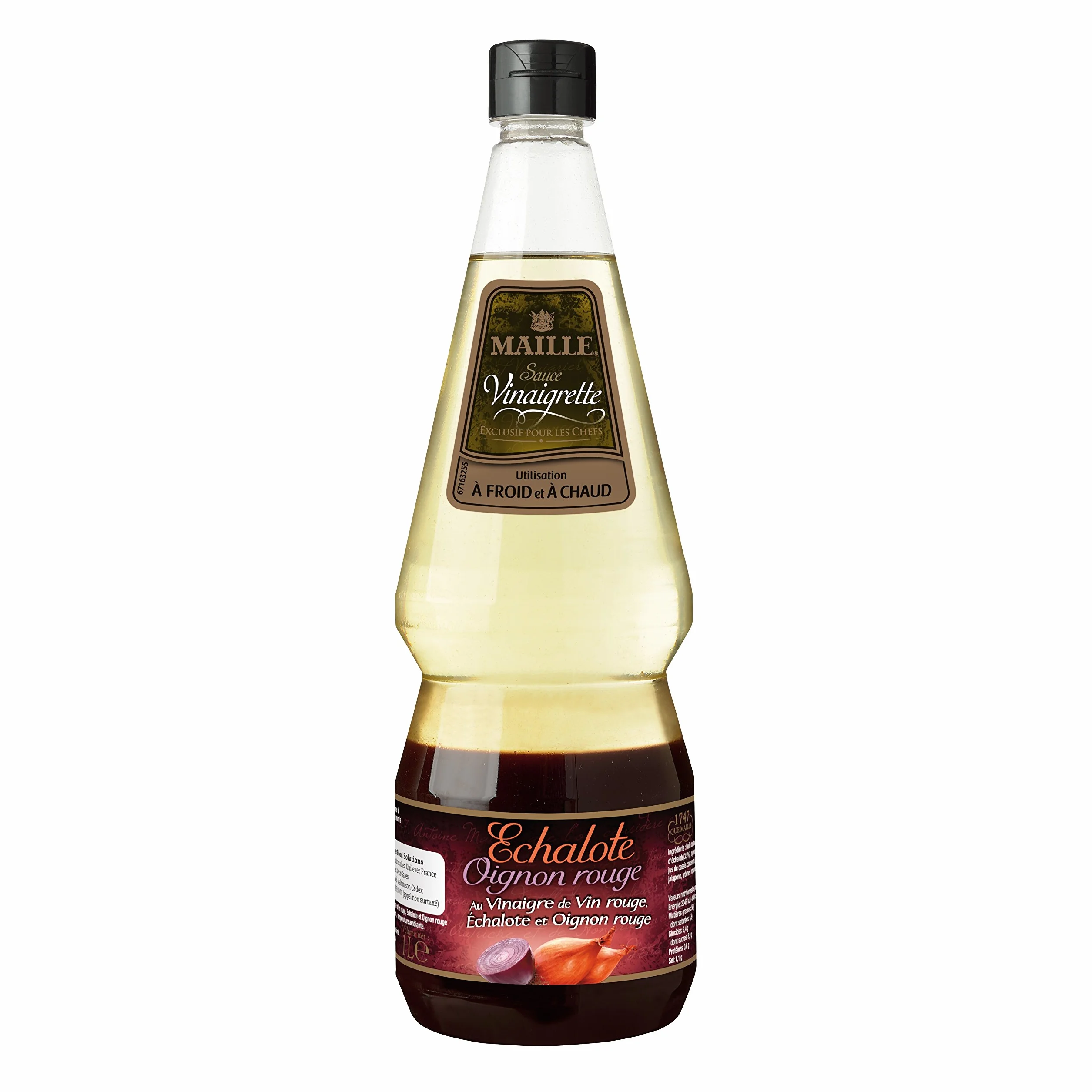 Maille Sauce Vinaigrette Echalote & Oignons Rouges 1l - Lot de 2