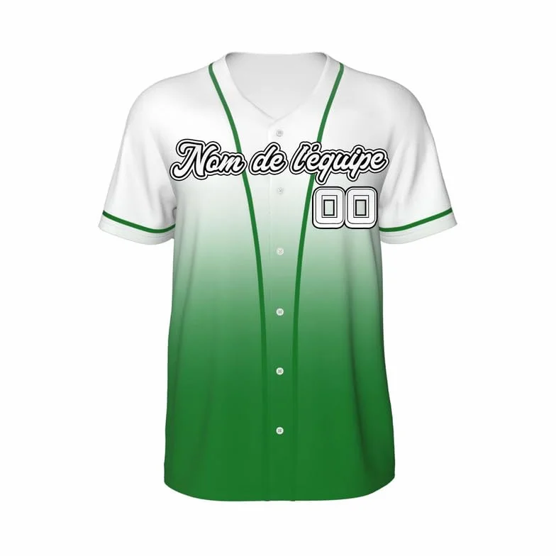 Maillot de Baseball Personnalisé avec Votre Nom, Numéro et Logo S-4XL pour Homme Femme Jeunes
