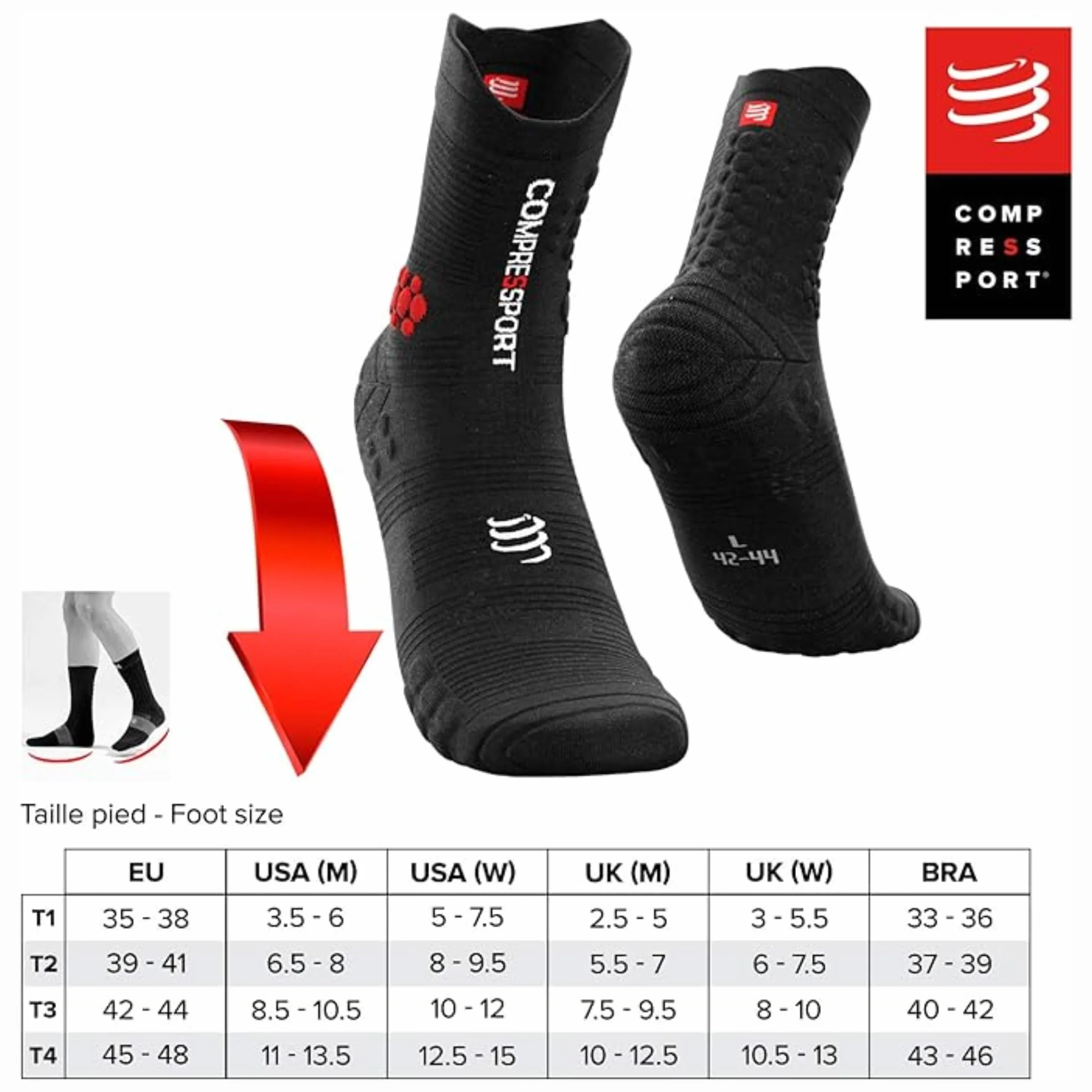 COMPRESSPORT Prsv3 Trail Pro Racing Socks v3.0 Homme