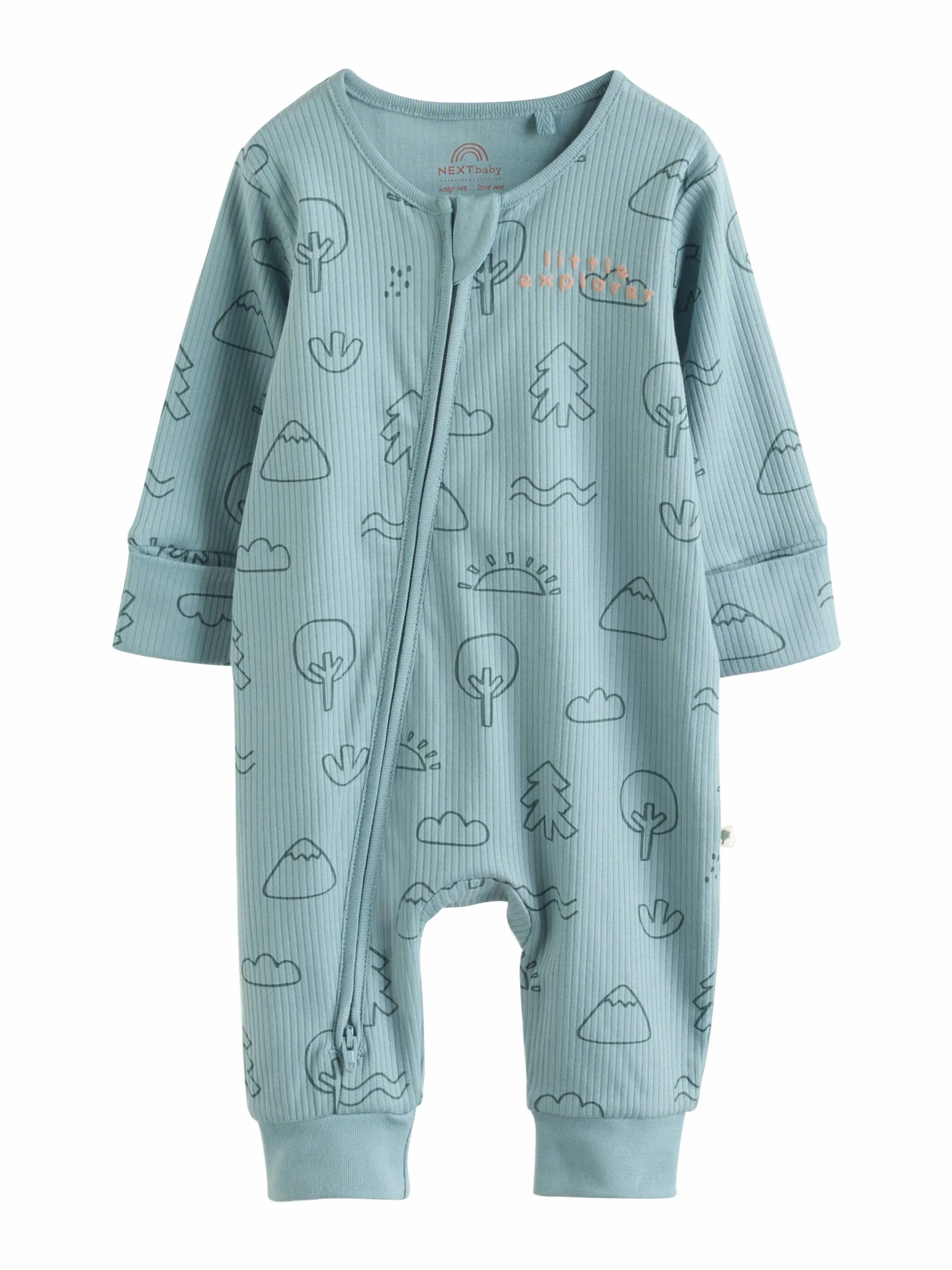 NEXT Bébé garçon Dors-Bien Lot de 3 Pyjama Motif forêt