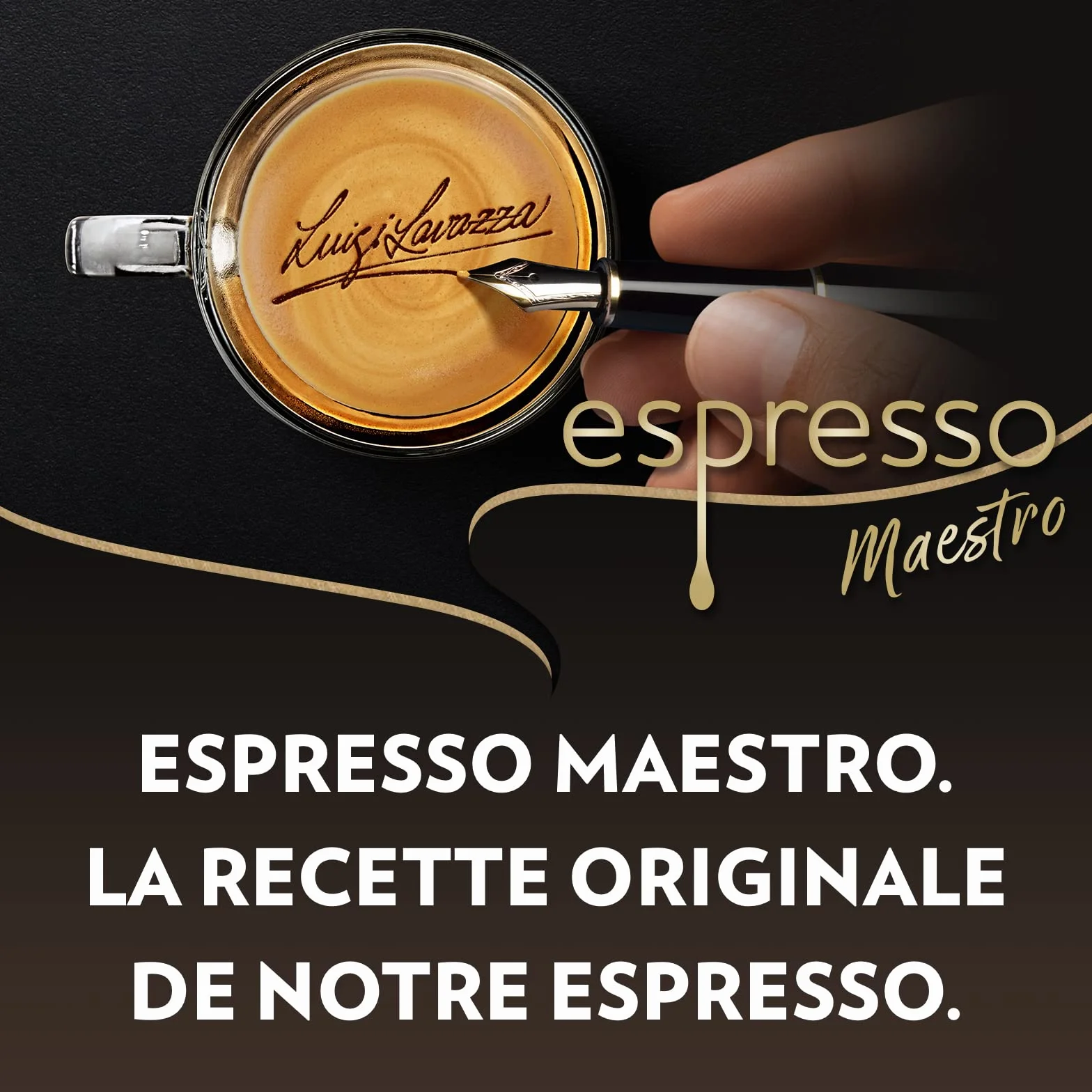Lavazza, Espresso Maestro, Café En Grains, Avec Notes Aromatiques De Fruits Secs Et De Chocolat, 100% Biologique Et Certifié Rainforest Alliance, Intensité 9/10, Torréfaction Lente Et Douce, 1Kg
