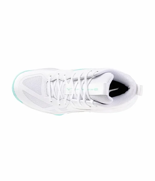 Mizuno Chaussures Pro Mid Women Blanc/Bleu 2025