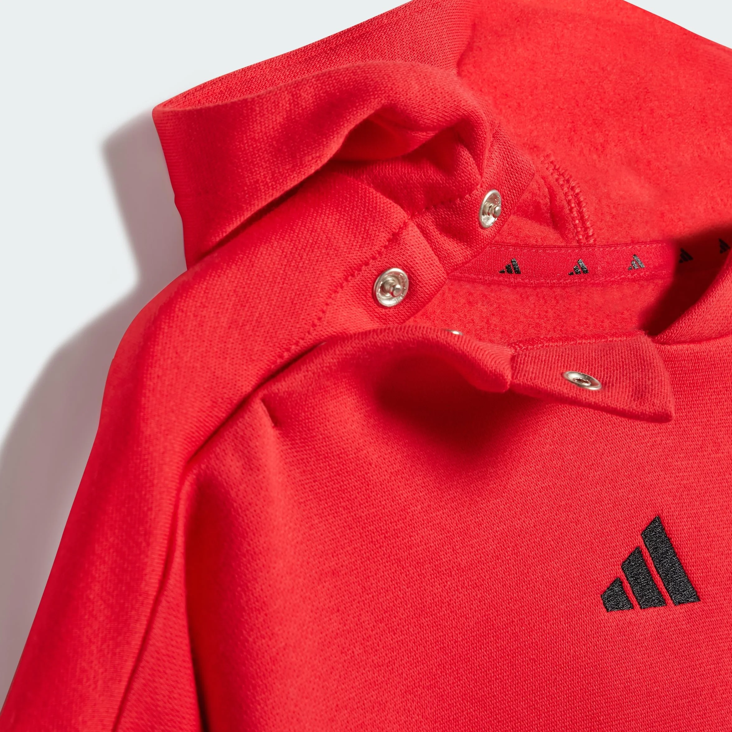 adidas ESSENTIALS HOODED JOGGER Pure Ruby Black 6-9 Months