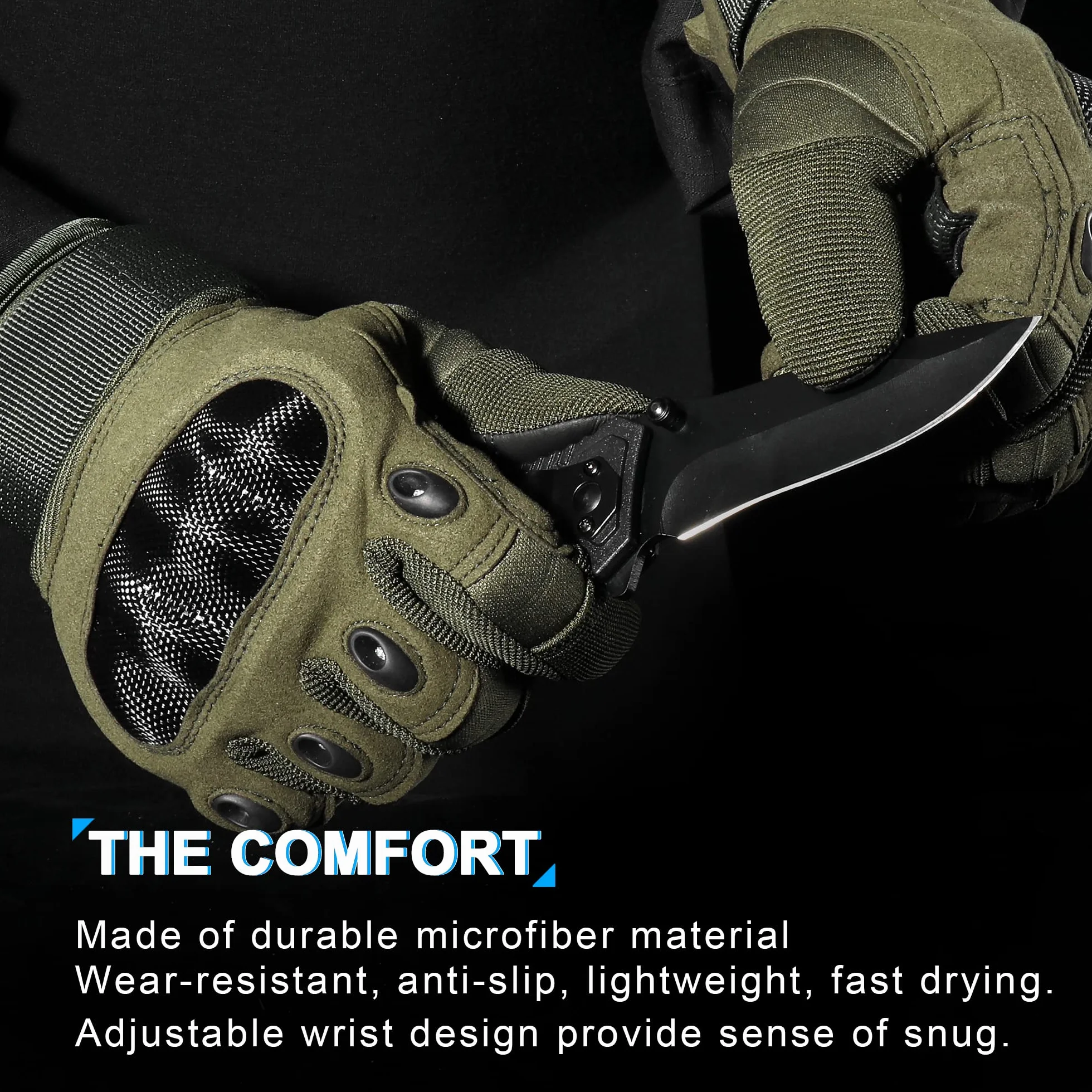 WTACTFUL Gants de Moto Airsoft Course Cyclisme ATV BMX Alpinisme Chasse Randonnée
