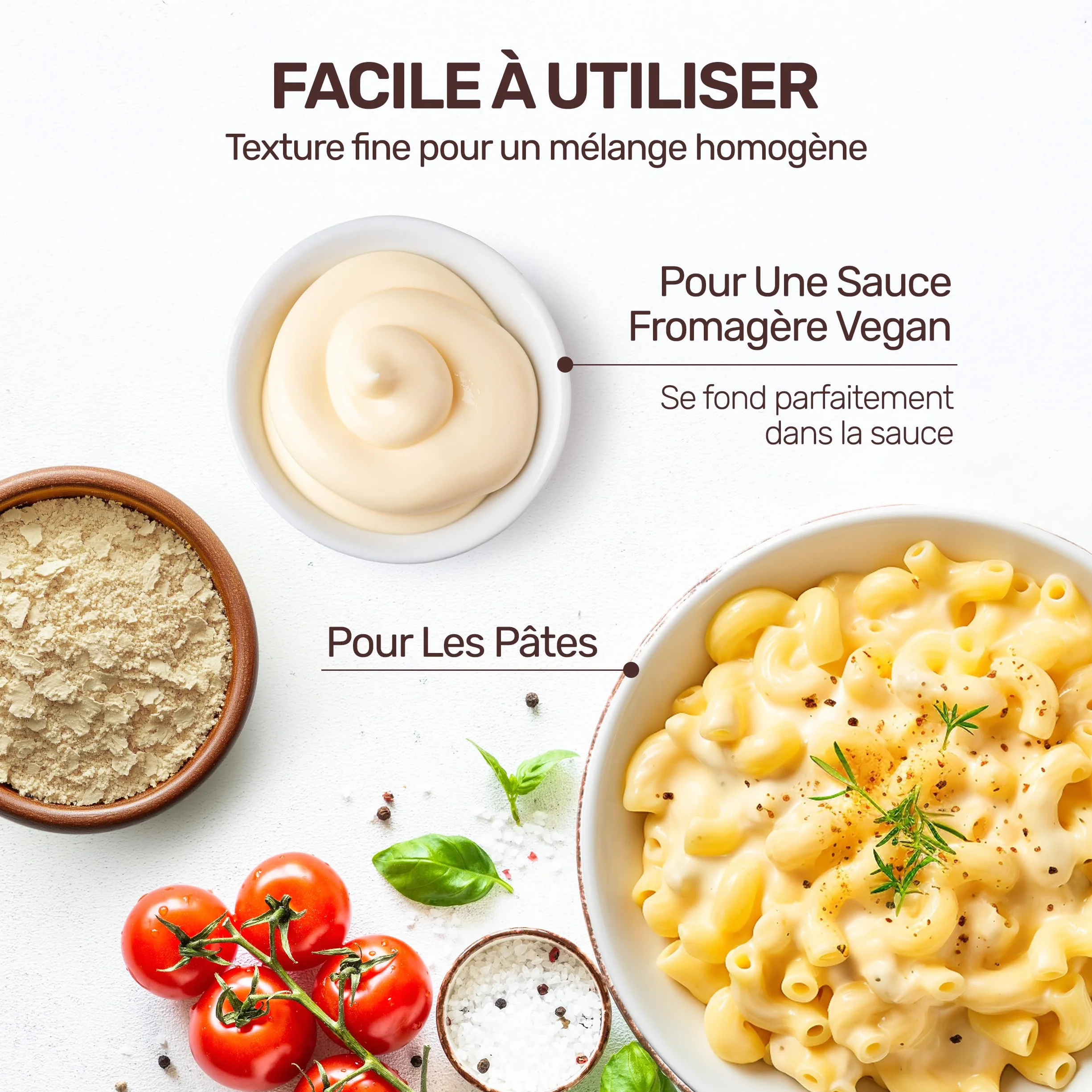 EASY YUMMY – Flocons Nooch (300 g), levure nutritionnelle non enrichie 100% végétalienne, sans additifs