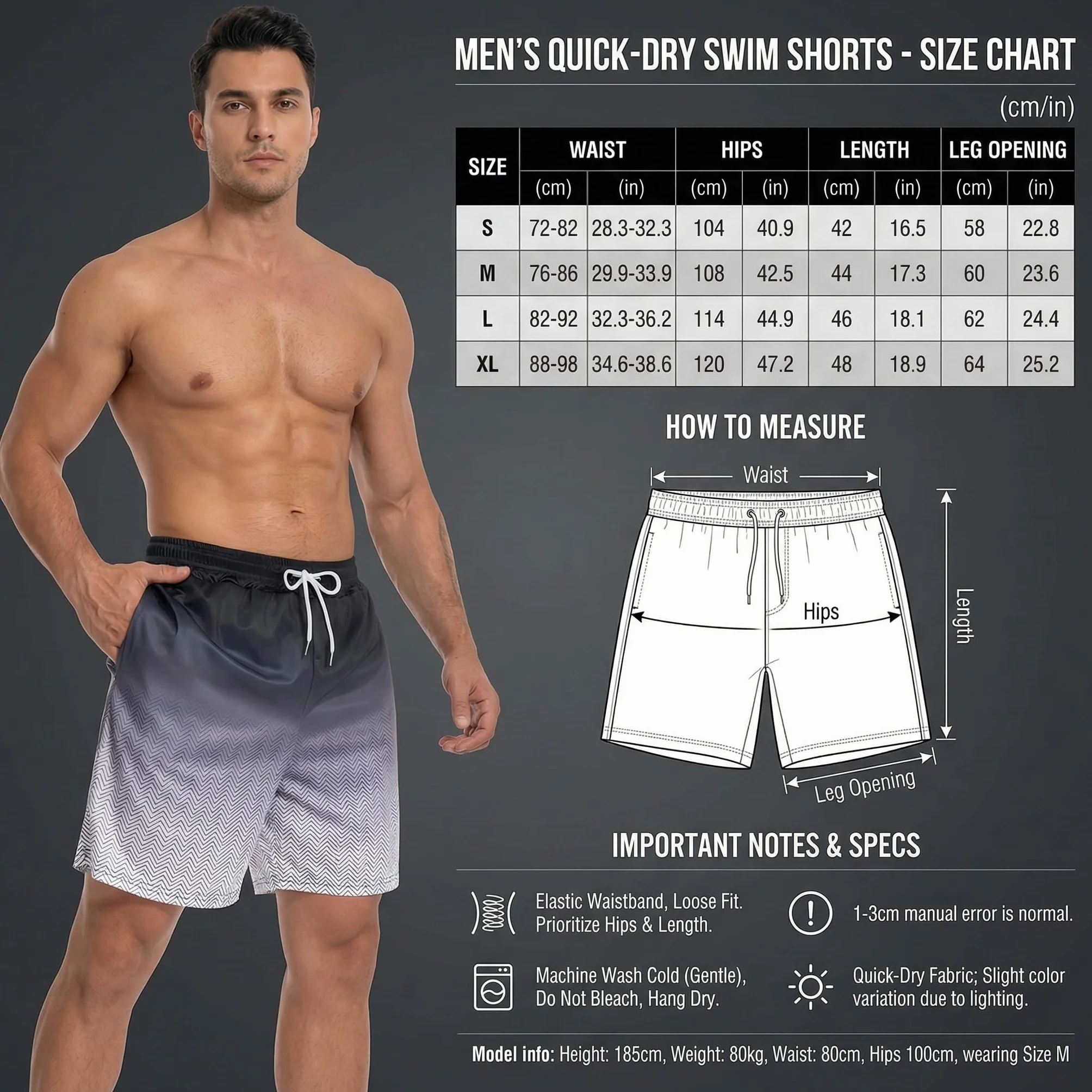 Short de Bain Long Homme 2 en 1 avec Slip intégré Séchage Rapide