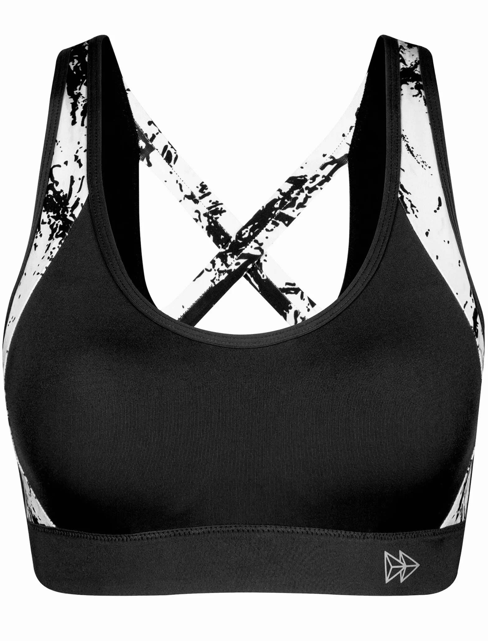 Soutien Gorge de Sport Femme Dos Croisé Maintien Élevé Grande Taille Brassière sans Armature Course Tennis Fitness