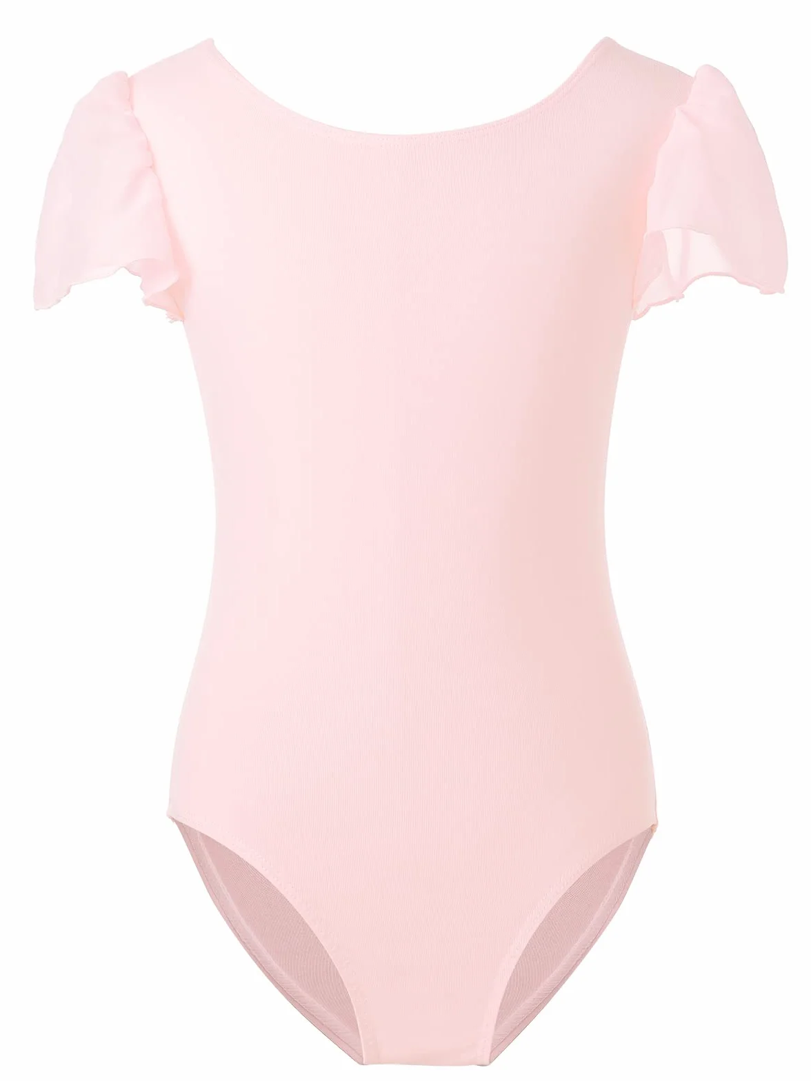 Justaucorps Danse Fille Manche Bouffante Ballet Classique Enfant 3-12 Ans