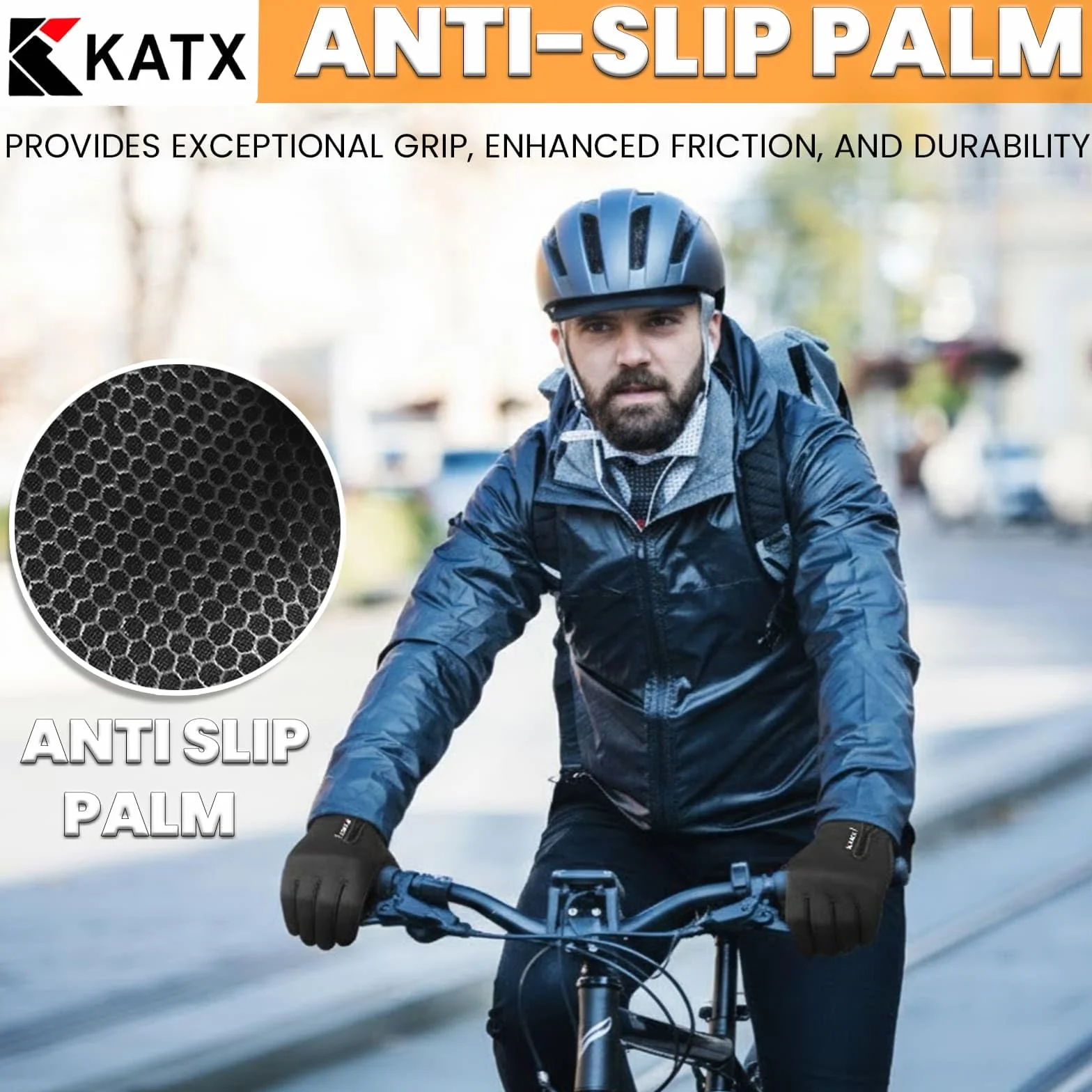 Gants de cyclisme thermiques écran tactile hiver coupe-vent polaire antidérapante homme femme