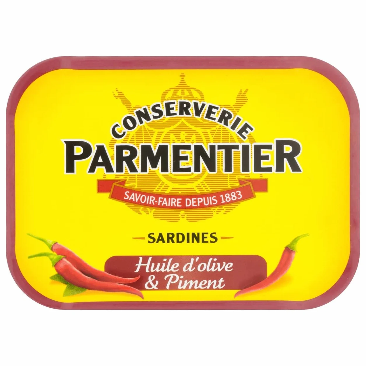 Parmentier Sardines Huile d'Olive Piment 1/6 135 g