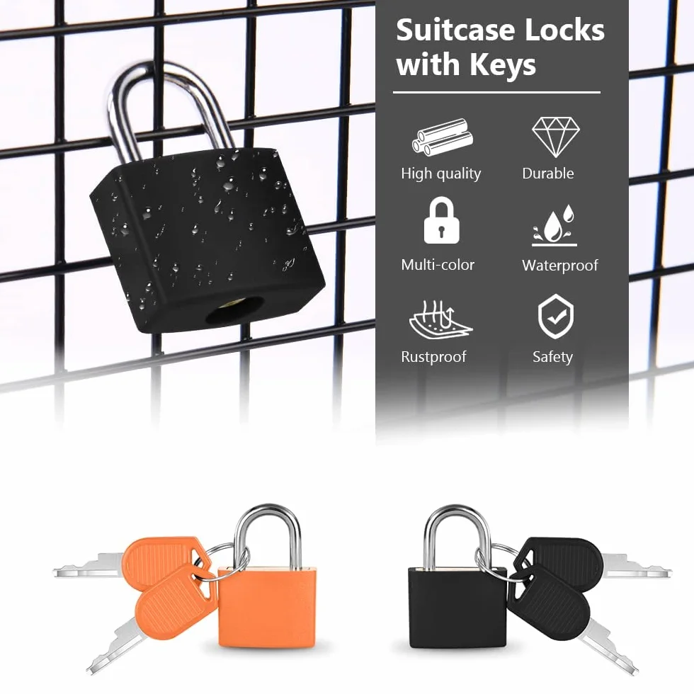 Flintronic Mini Cadenas à Bagage Multicolore 30x23cm Serrures de Valise Voyage