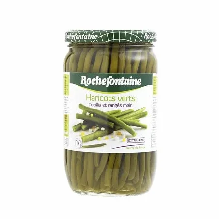 Haricots Verts Extra Fins Cueillis Et Rangés Main 345G|Rochefontaine|(Lot De 3)|Best Deal