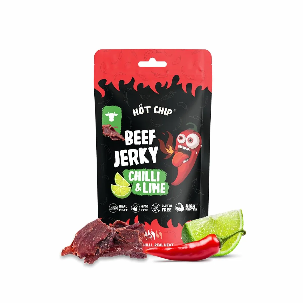 HOT CHIP JERKY CHILLI AND LIME 25 g