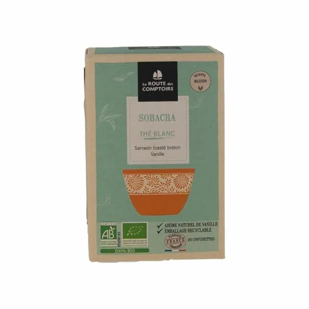 Thé blanc sobacha 20 infusettes 30g - La Route des Comptoirs