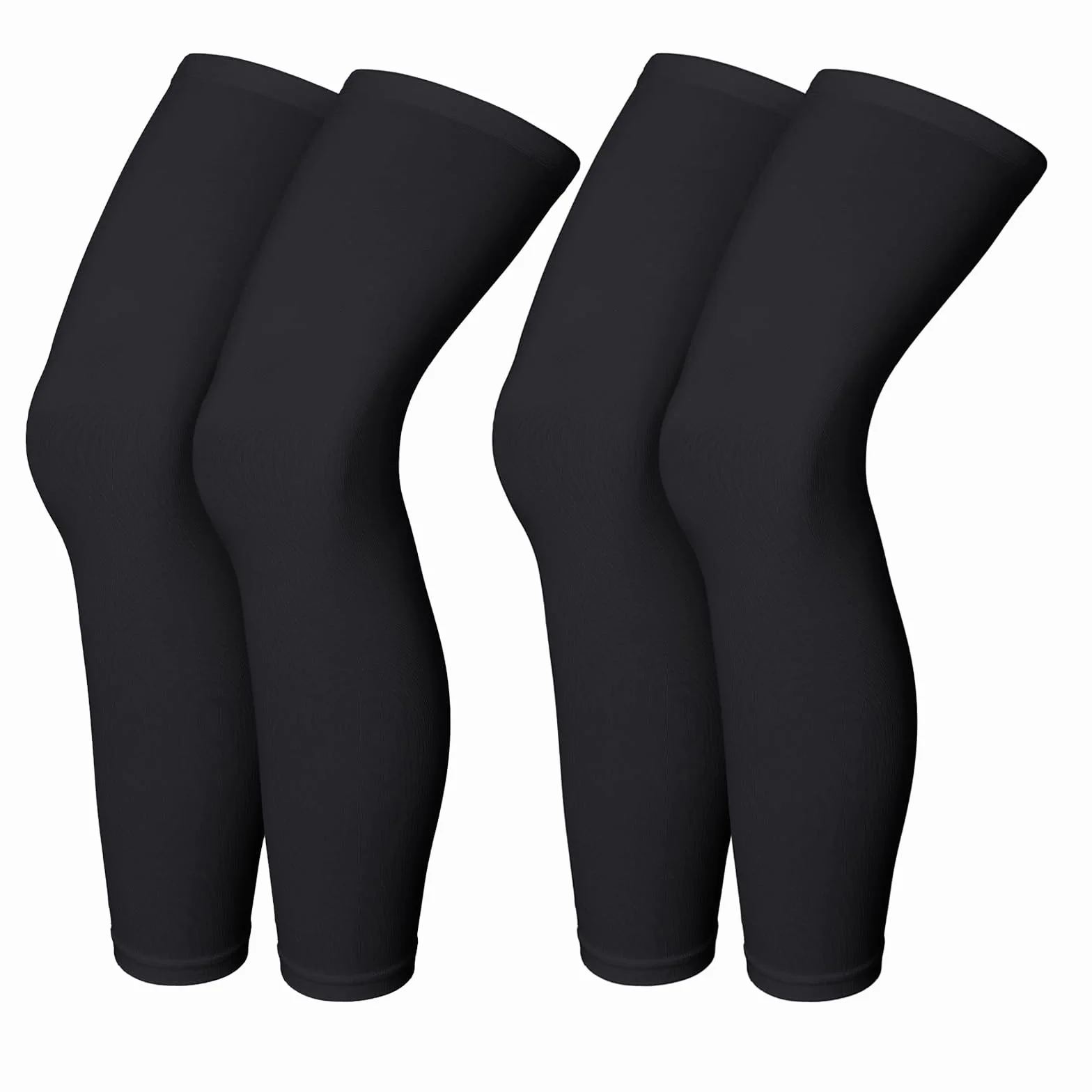 Manches de Compression de Jambes, Manchon de Jambe Pleine, Chaussettes d'Hiver Homme Femme pour Sport Course, Vélo, Fitness