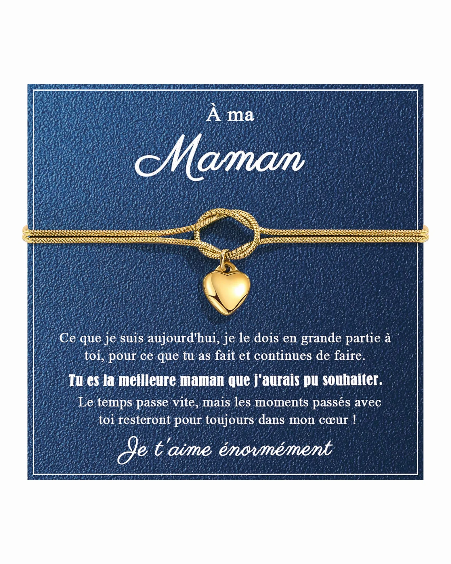 Bracelet Pierre Naturelle Personnalisé Femme VU100 Cadeau Fête des Mères
