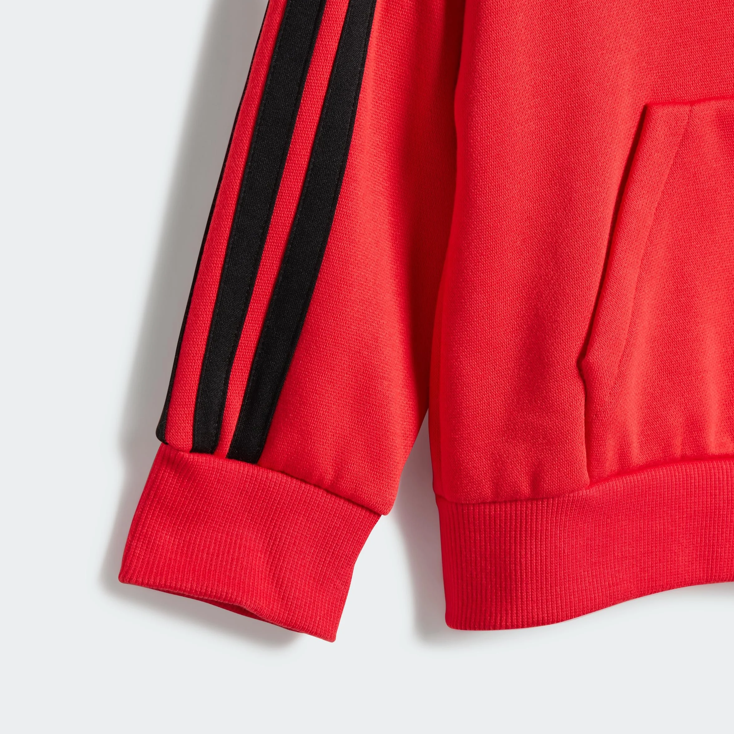 adidas ESSENTIALS HOODED JOGGER Pure Ruby Black 6-9 Months