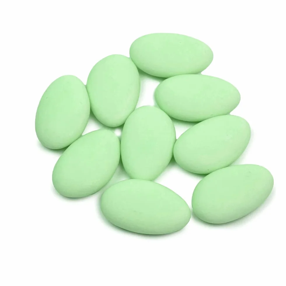 DRAGÉES AMANDES Fines Vert PÂLE 1 KG