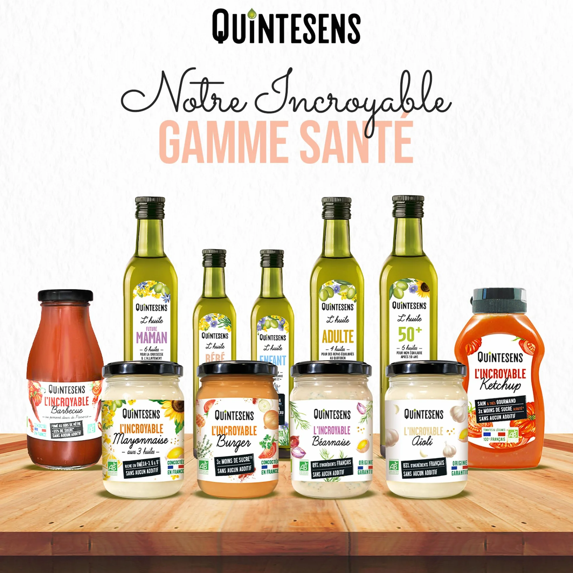 Lot 3 Huiles Bébé QUINTESENS 250 ml - Développement cérébral et Protection cellulaire - Apports en DHA, Oméga 3, 6 & 9 et Vitamine E - Production 100% Française - 4-36 Mois