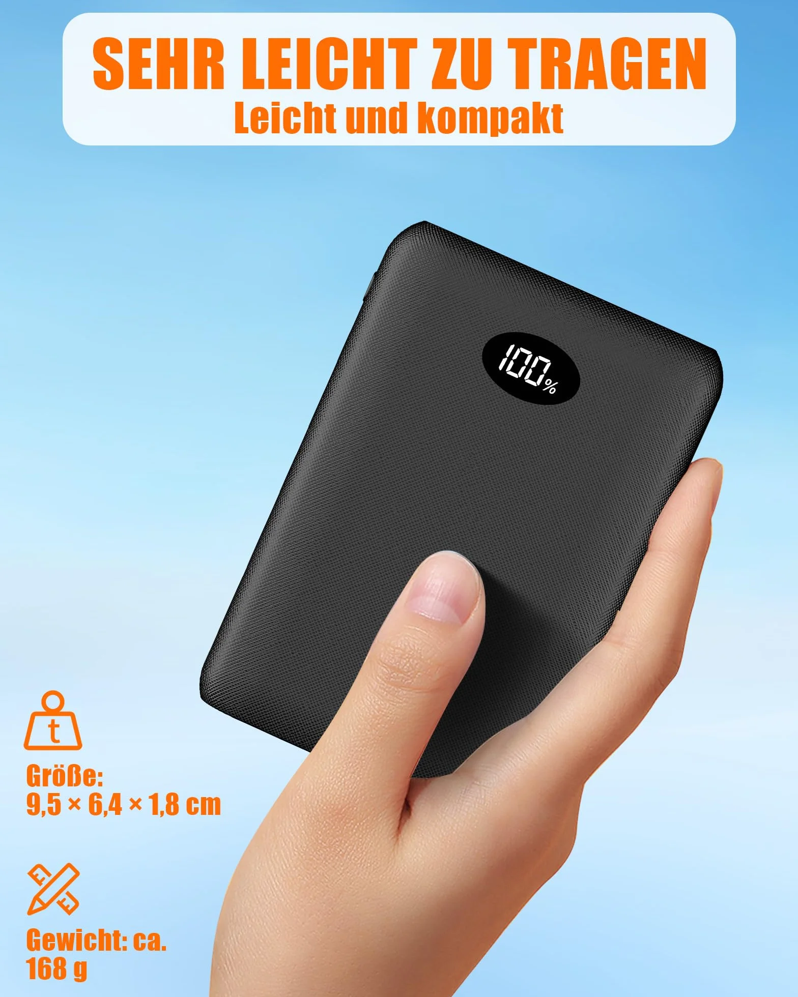 Batterie externe 7,4 V 10 000 mAh pour vêtements chauffants rechargeable 5 V 3 A