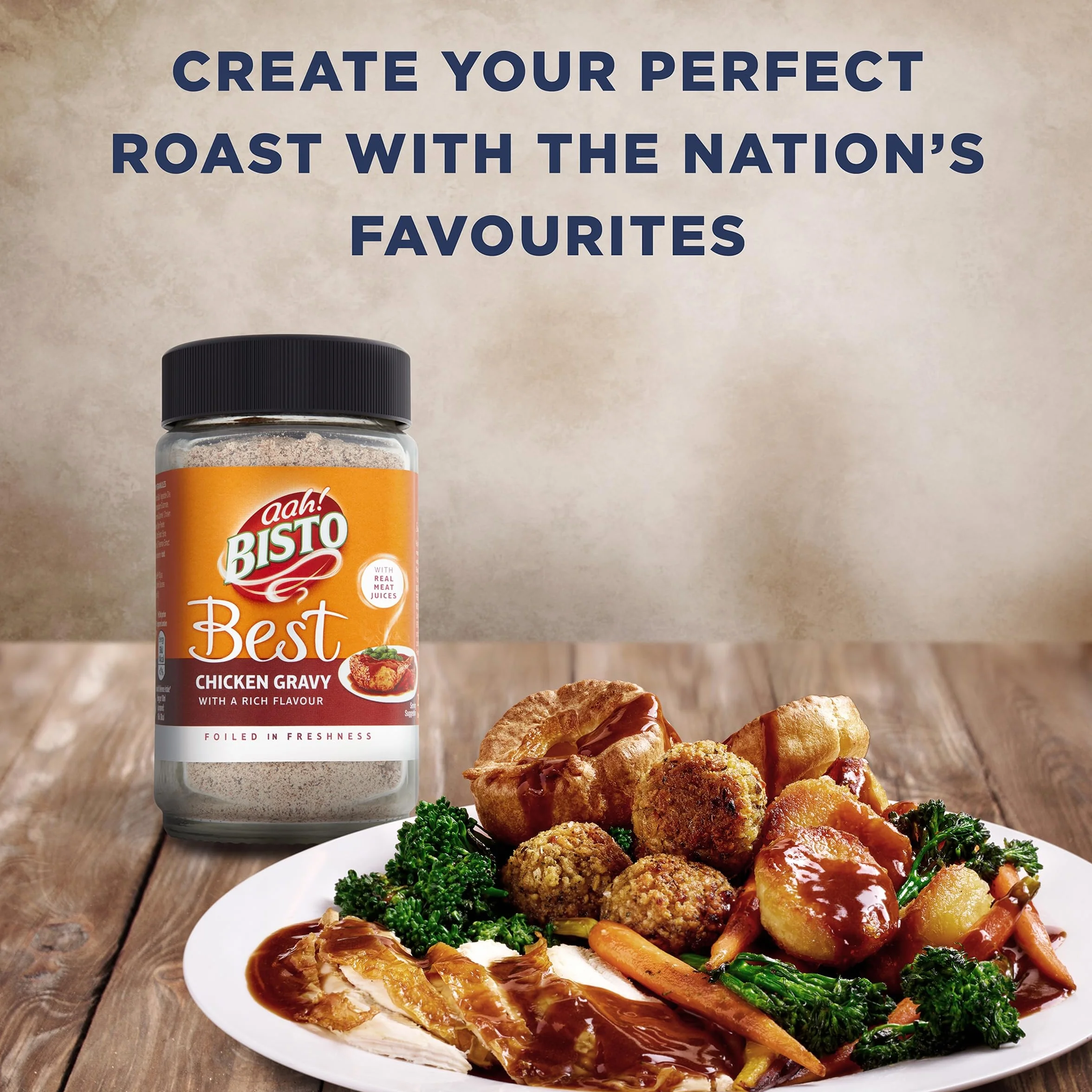 Bisto Best Poulet Sauce Granulés à base de vrai jus de viande, pot de 230 g (lot de 1)