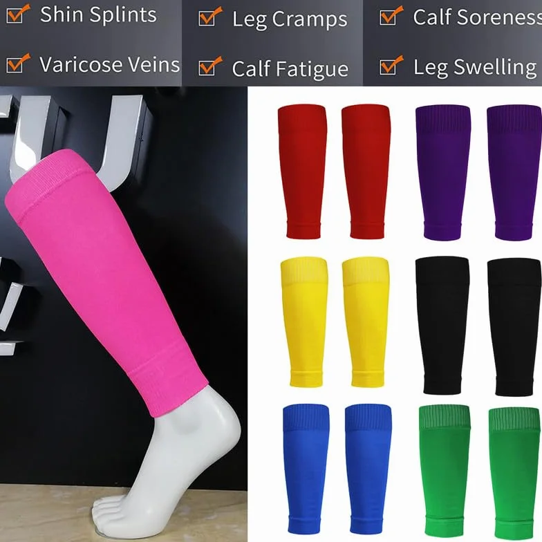 Manchon Compression Mollet 3 Paires, Bas de Contention pour Circulation Sanguine Jambes