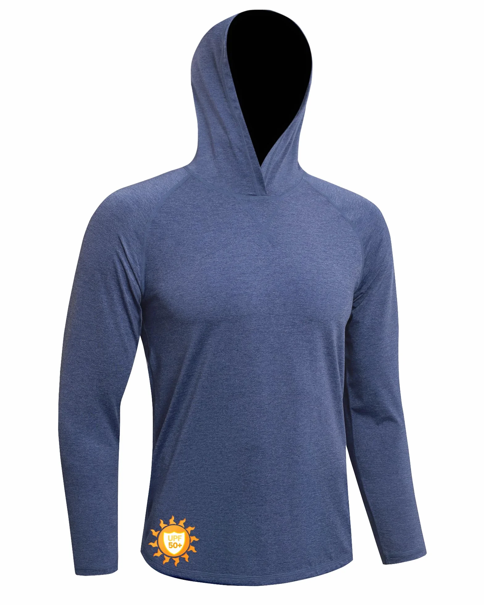 MEETWEE T-Shirt Homme Manches Longues Capuche UPF 50+ Protection UV Séchage Rapide Léger Respirant Pêche Randonnée
