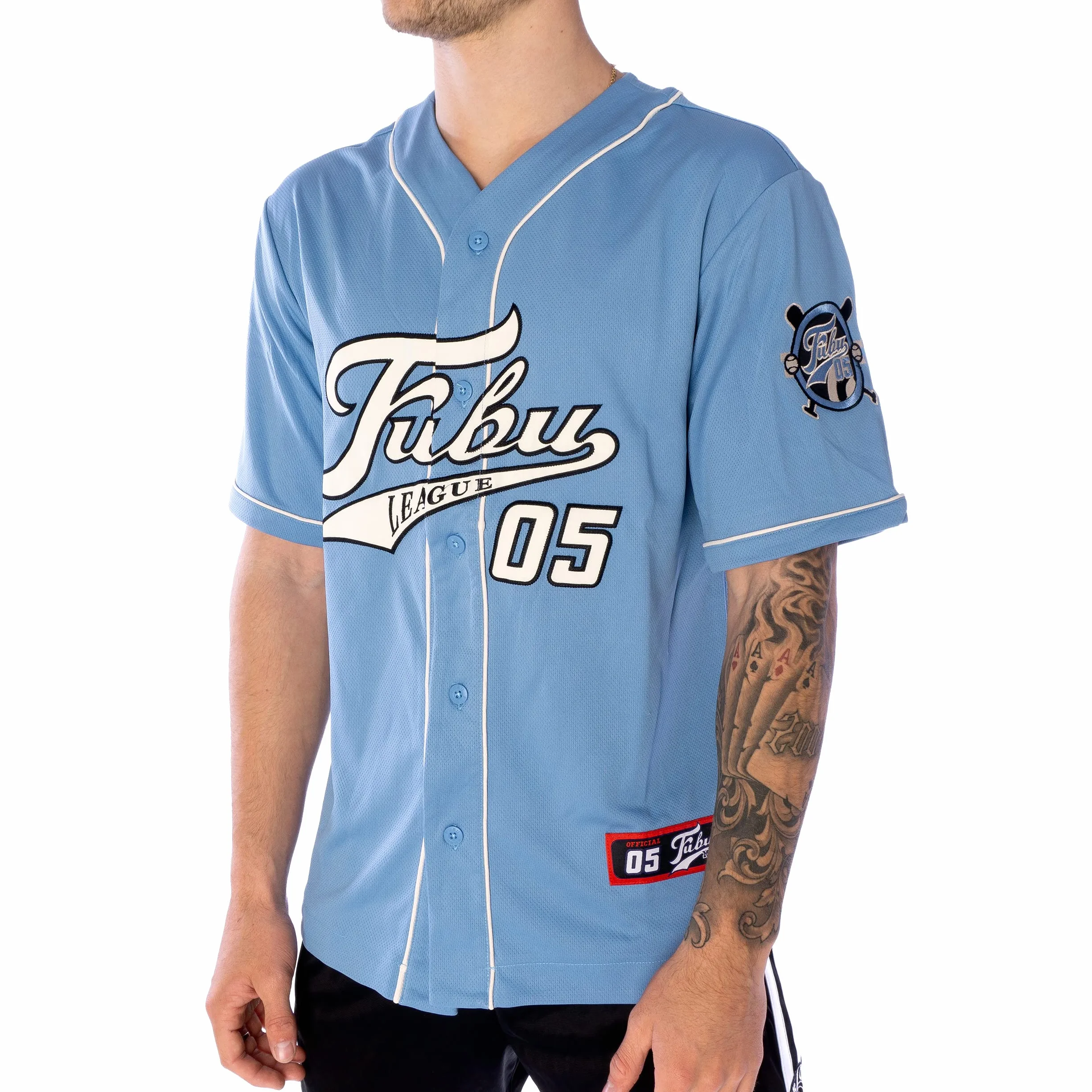 FUBU Varsity T-shirt jersey baseball homme