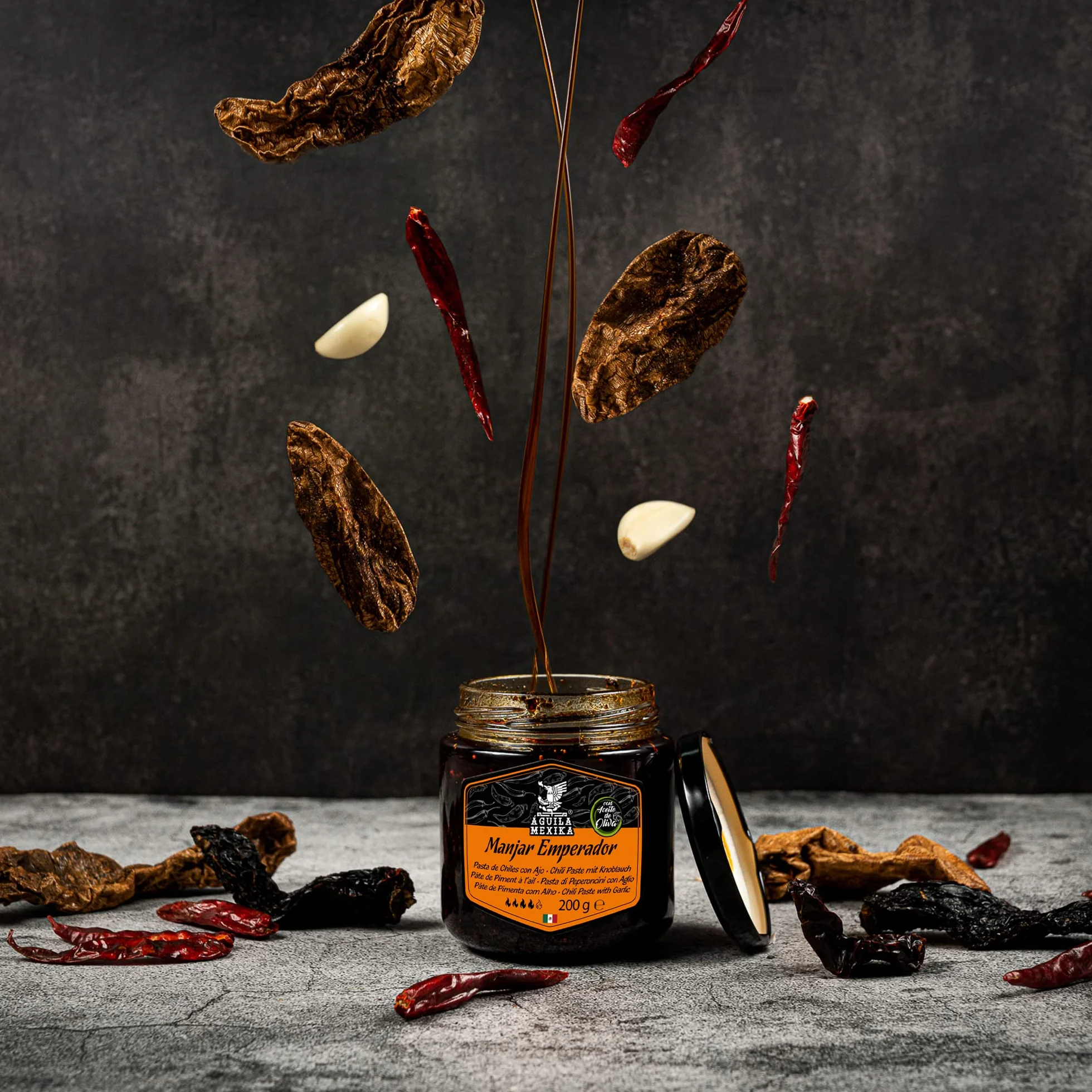 ÁGUILA MEXIKA | Pack Essentiel (3 pièces) Set de 3 sauces piquantes mexicaines d'épicerie fine à base d'ingrédients naturels et complets.