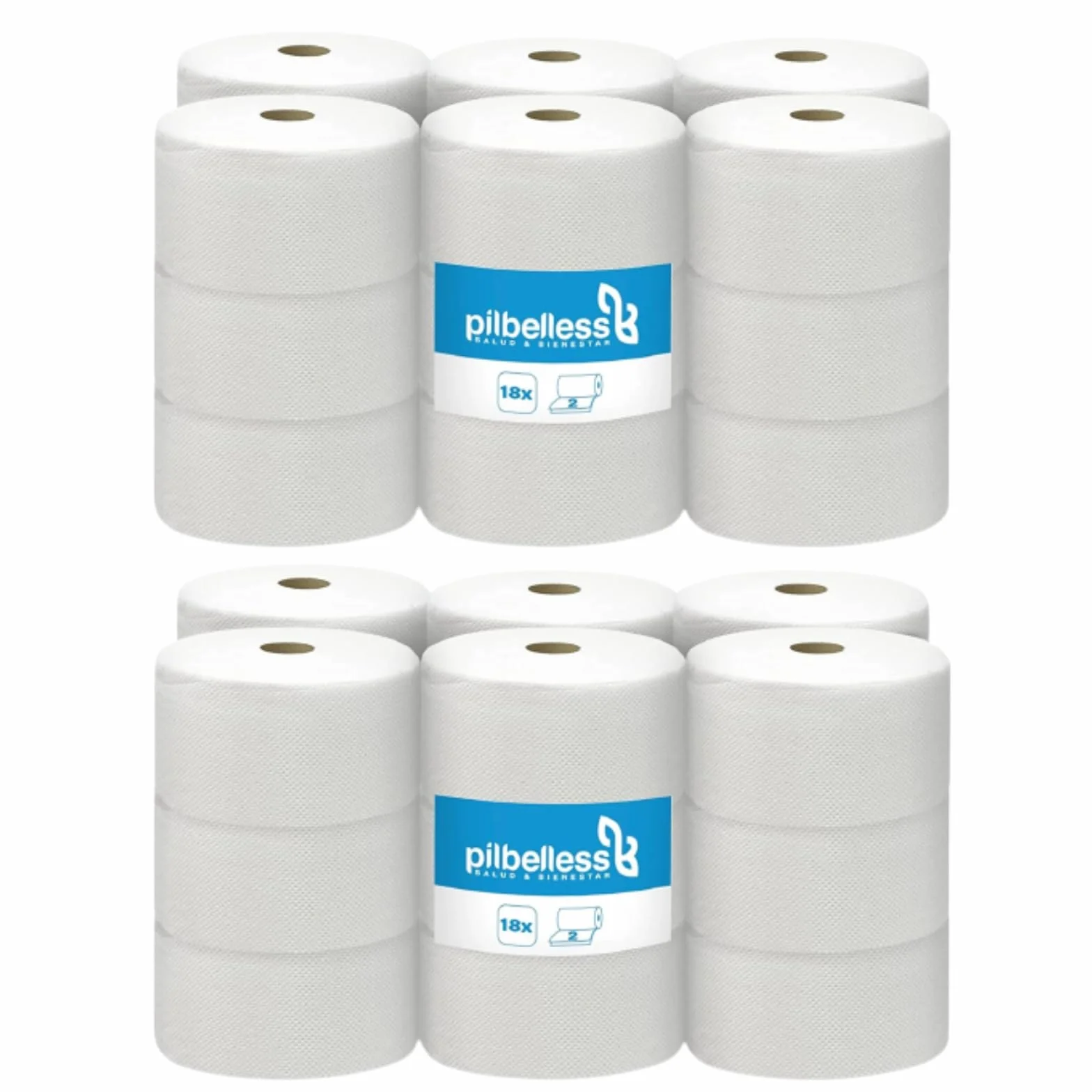 Lot de 36 Rouleaux de Papier Toilette Jumbo | Papier Toilette 2-Plis, 100m/Rouleau