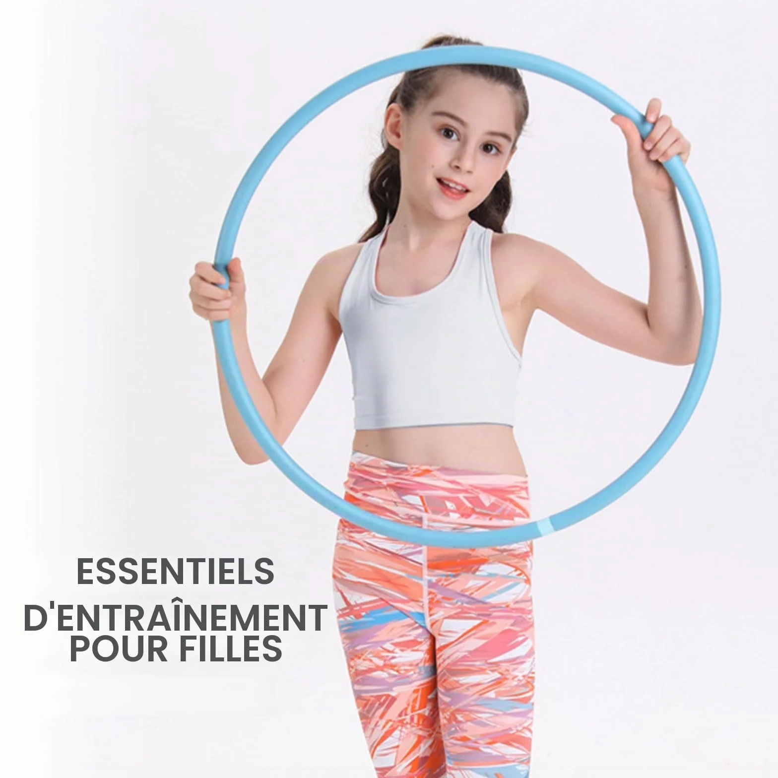 Lot de 4 soutiens-gorge courts pour filles en coton doux 8-14 ans